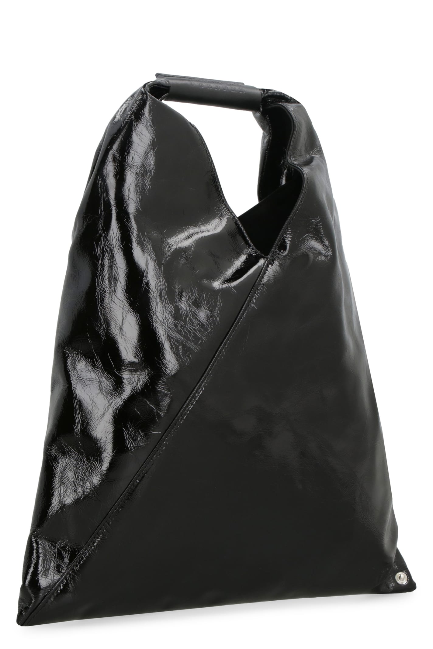 Shop Mm6 Maison Margiela Japanese Leather Handbag In Black