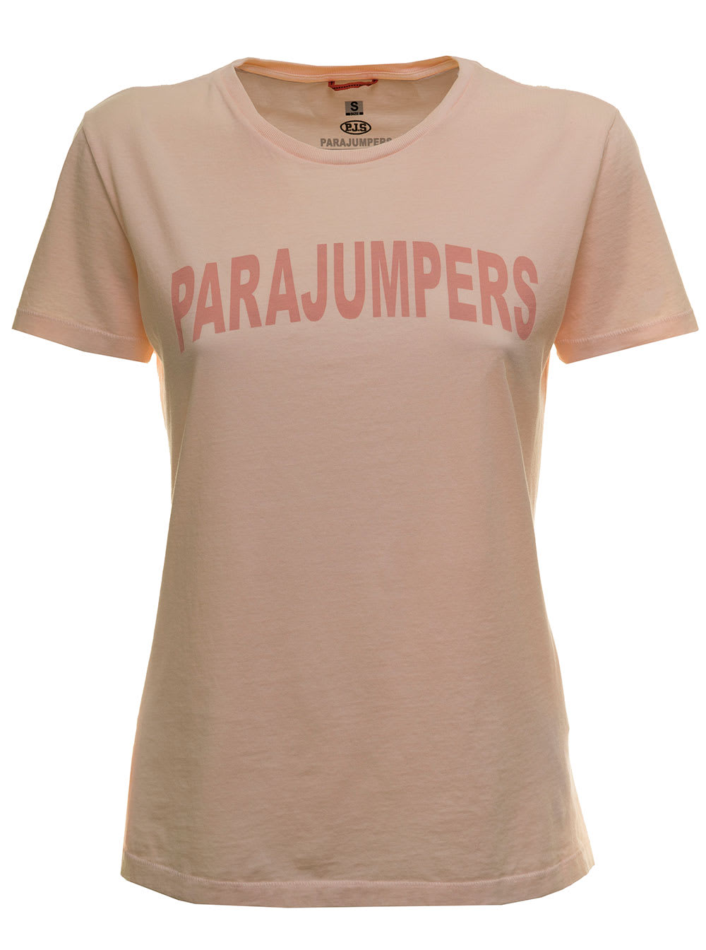 Parajumpers Womans Pinik Cotton T-shirt With Logo