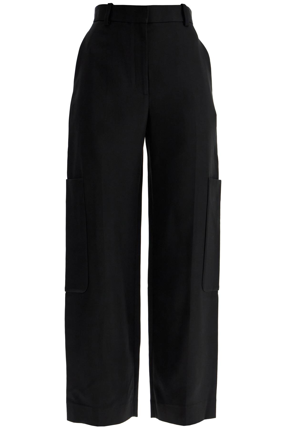 Khaite Wide Leg Pants In Black