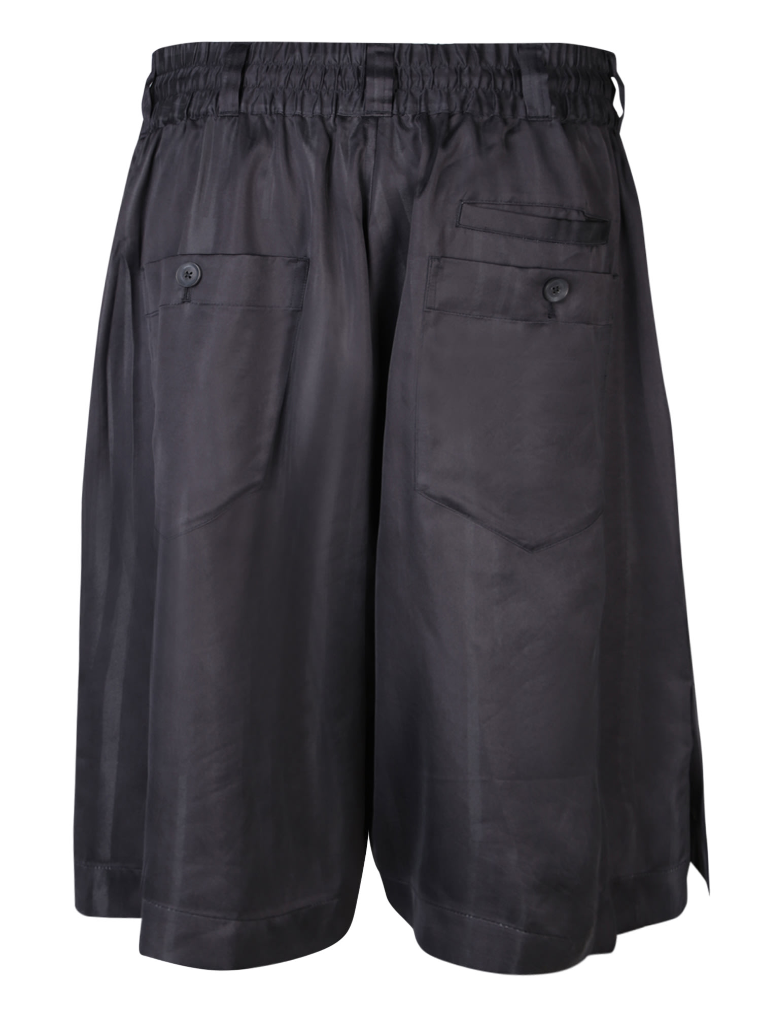 Shop Y-3 Adidas  3s Black Bermuda Shorts