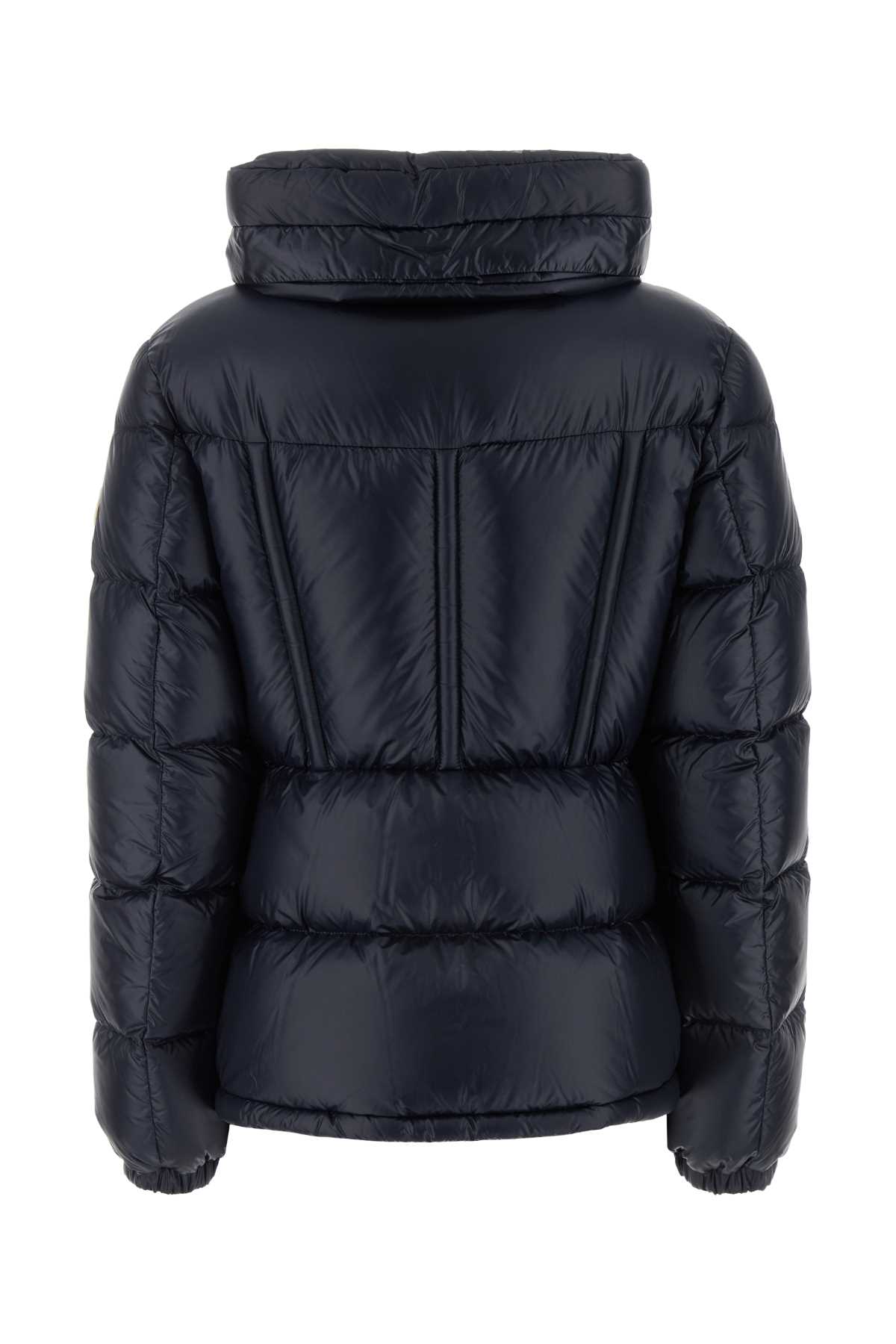 Shop Moncler Midnight Blue Nylon Douro Down Jacket