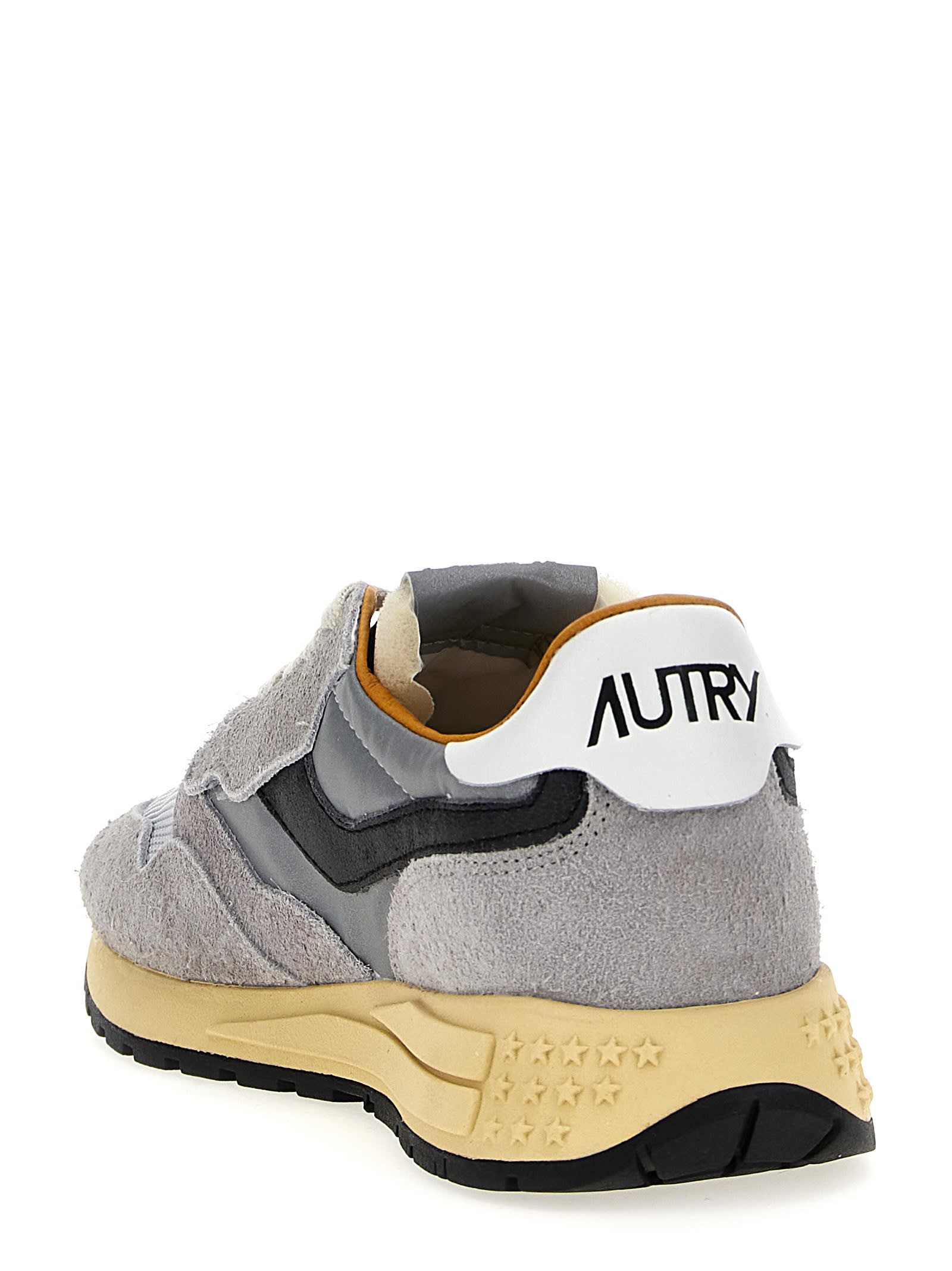 Shop Autry Reelwind Low Sneakers In Beige