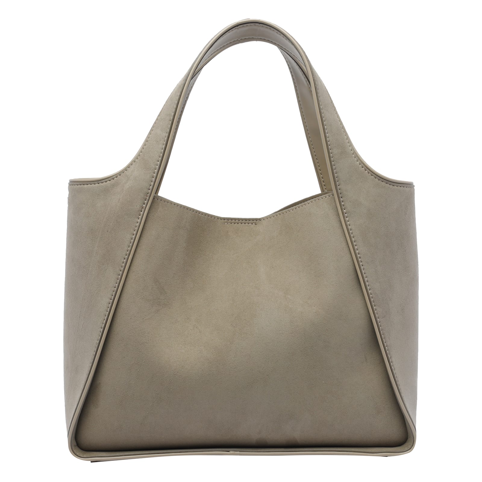 Stella Mccartney Crossbody Logo Tote In Green