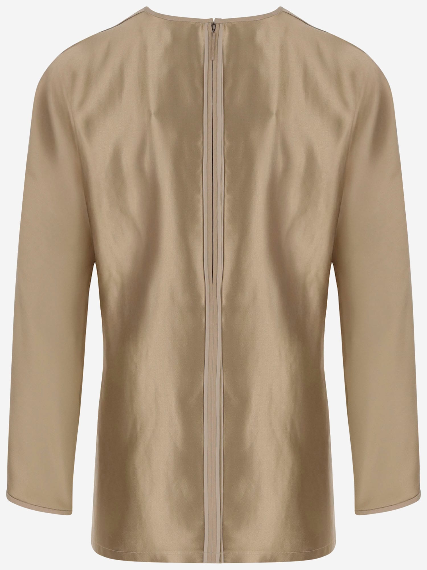 Giorgio Armani Golden Shiny Effect Silk Top