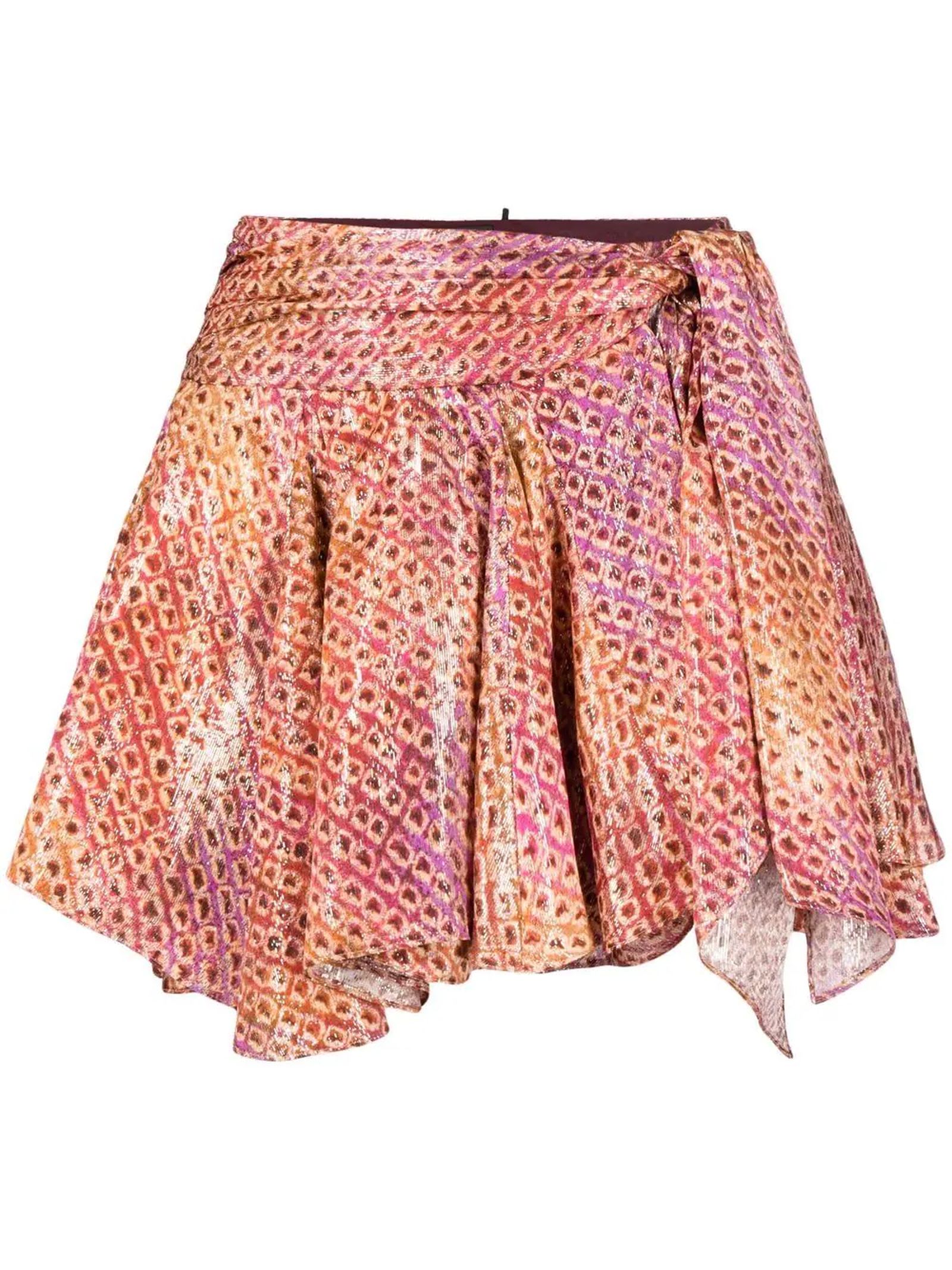 Isabel Marant Astoria Ruffled Silk Blend Miniskirt