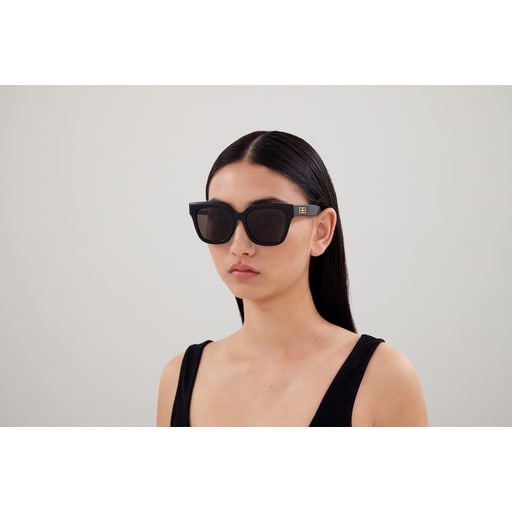 Shop Balenciaga Bb0237sa Sunglasses In Black Black Grey