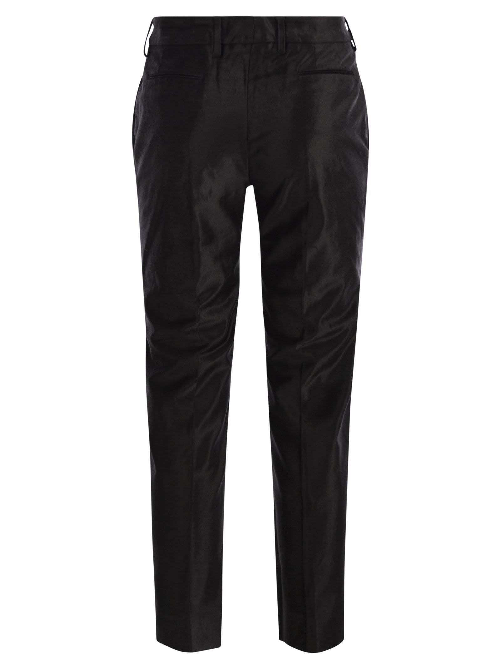 PT TORINO NEW YORK - VELVET TROUSERS 