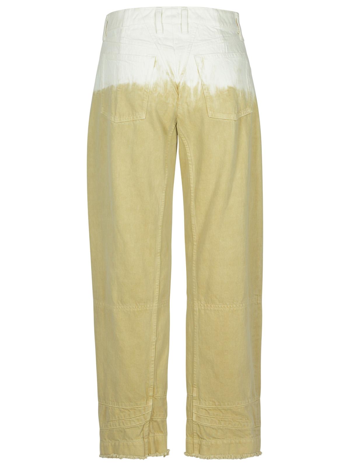 Jil Sander Denim Trousers Featuring Tie-dye Pattern In Beige