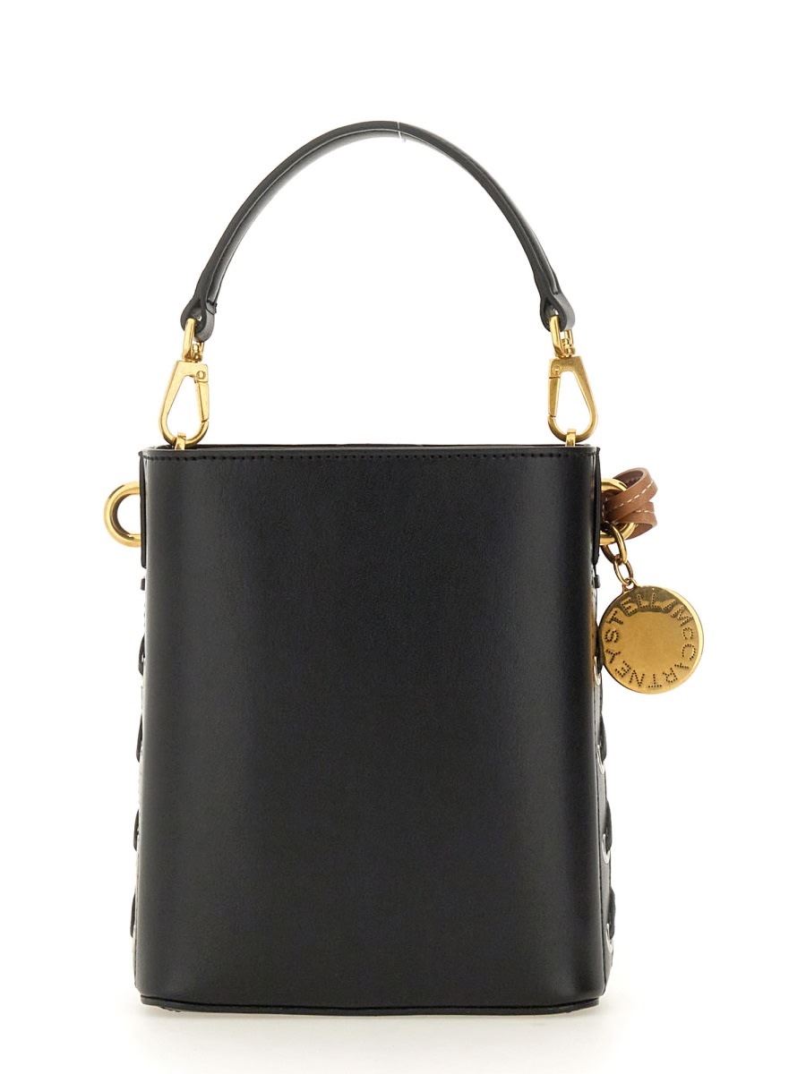 Shop Stella Mccartney Bucket Bag In Black