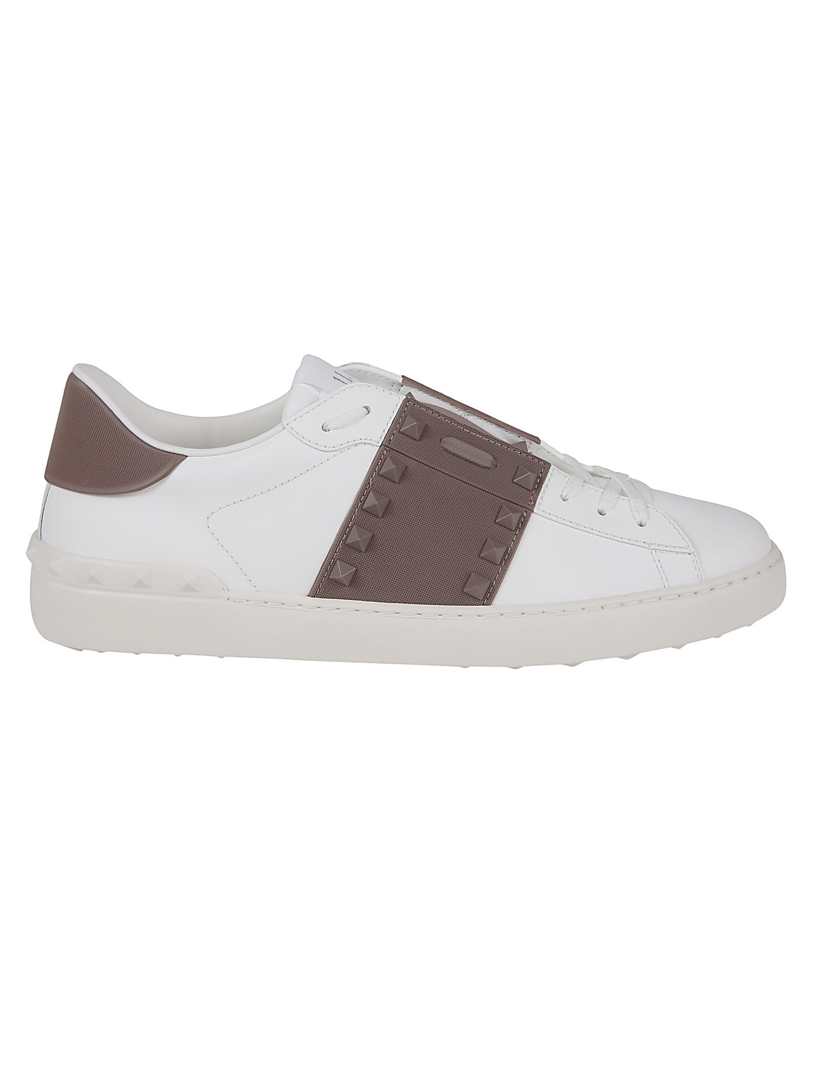 Shop Valentino Sneaker Rockstud Untitled In Bianco Clay