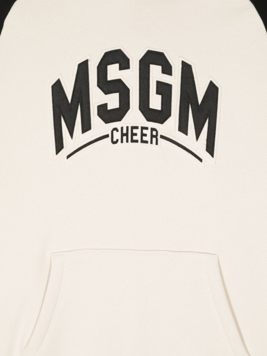 Msgm Raglan Hoodie Boy In Multicolour