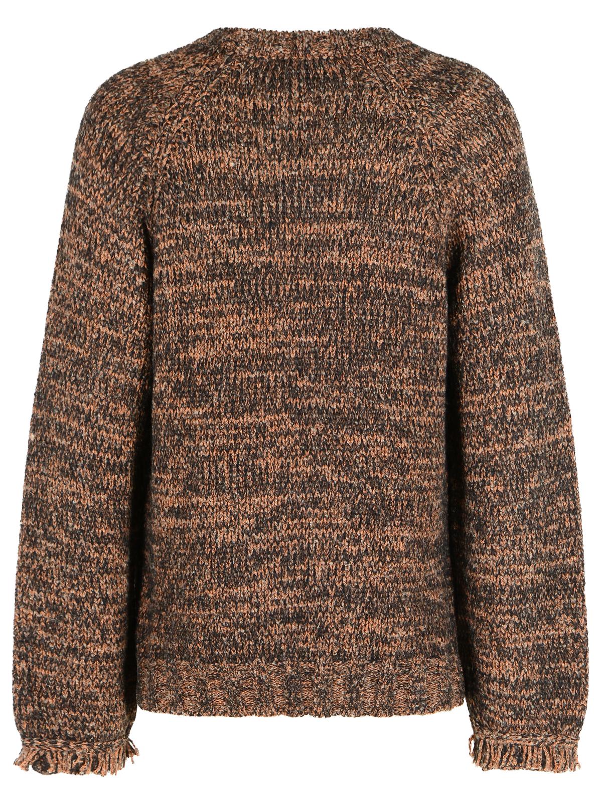 Laneus Multi Alpaca Blend Sweater In Brown