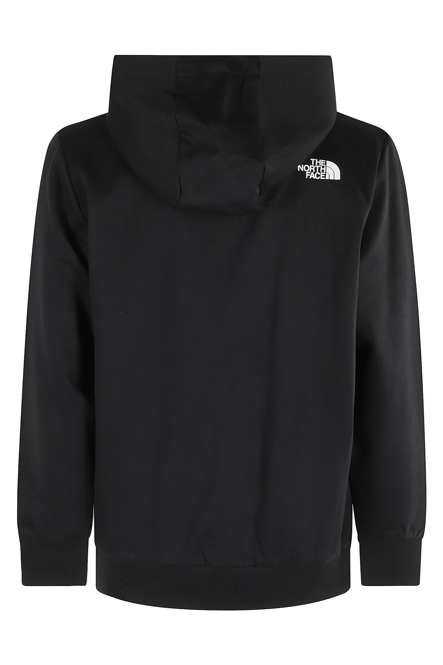 The North Face Logo-embroidered Zip-fastening Hoodie In Black