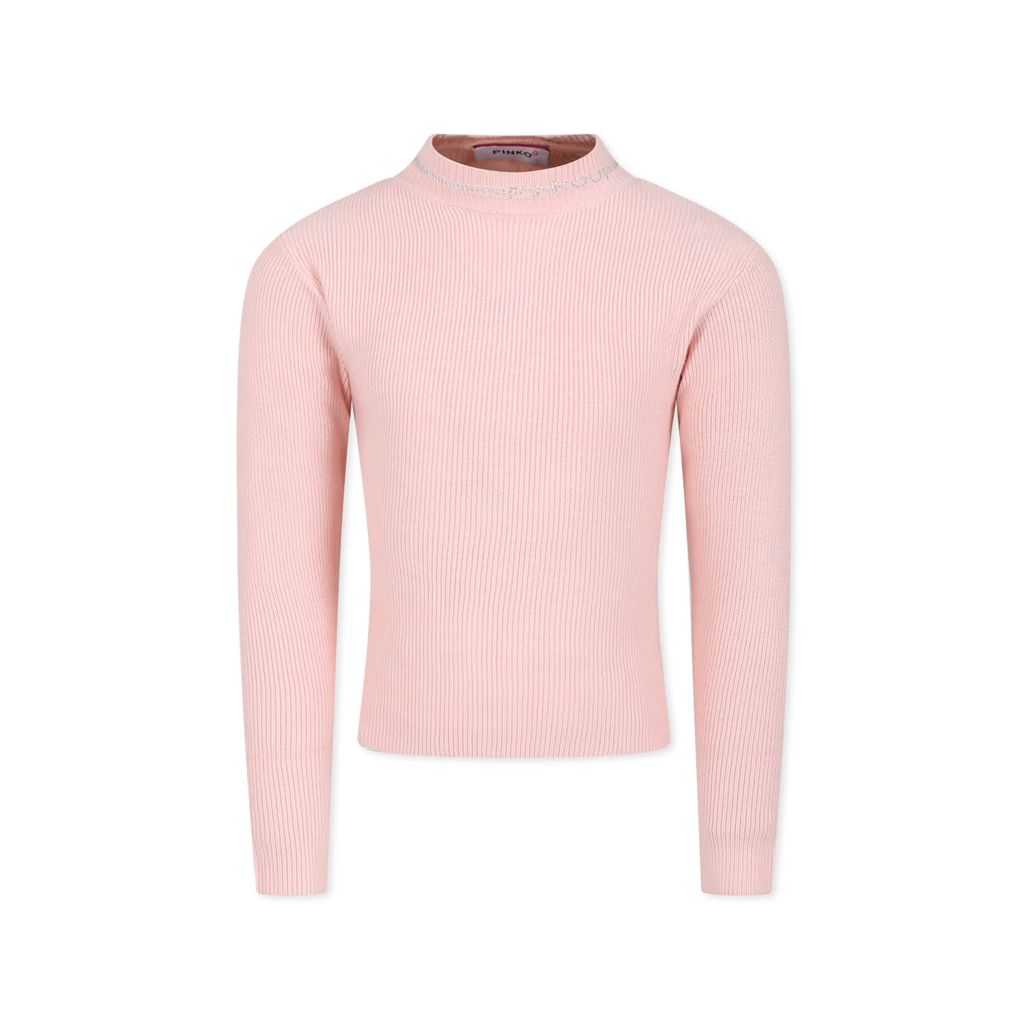 Pinko Kids' Pink Turtleneck For Girl