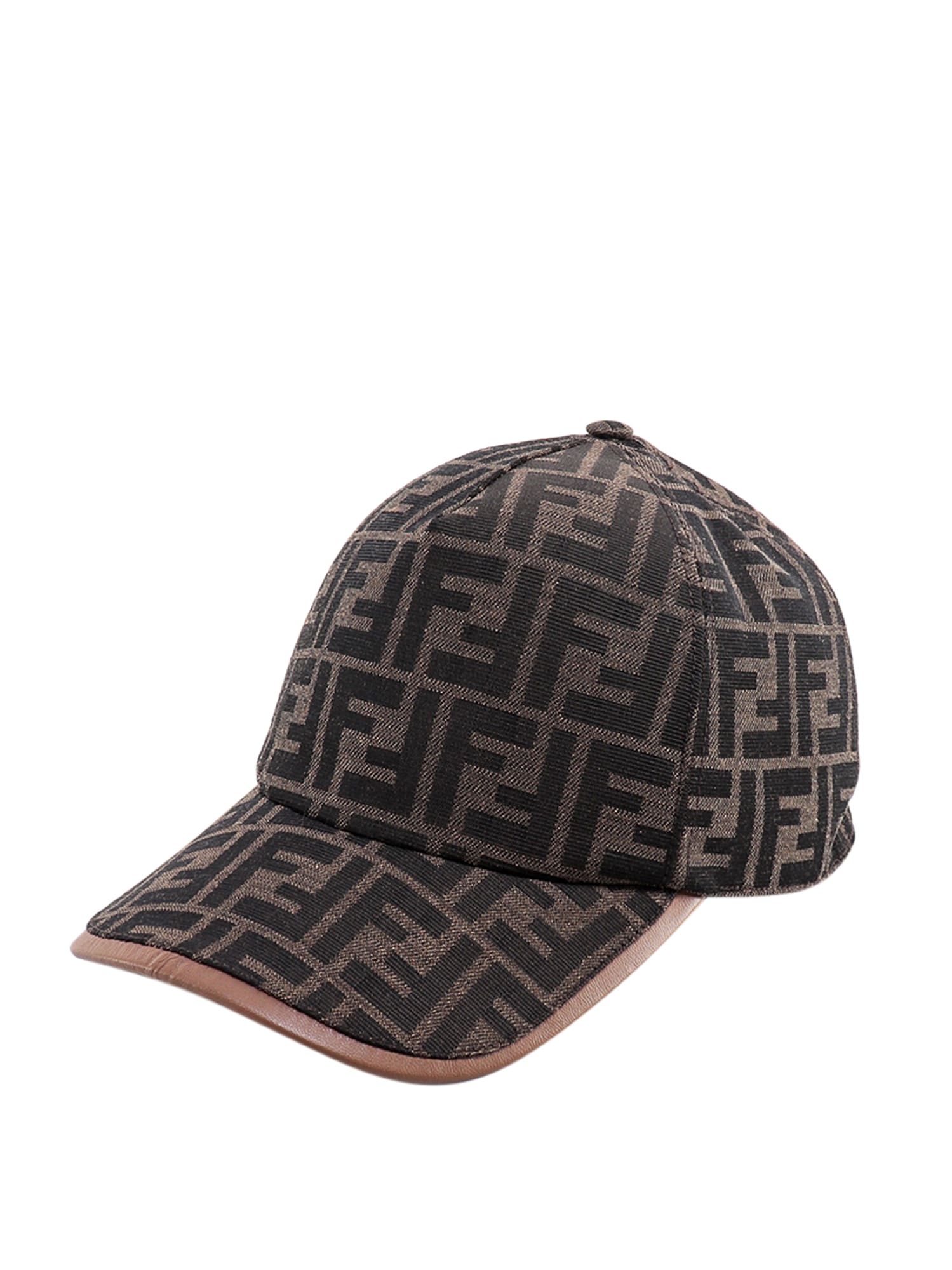 Shop Fendi Hat In Brown