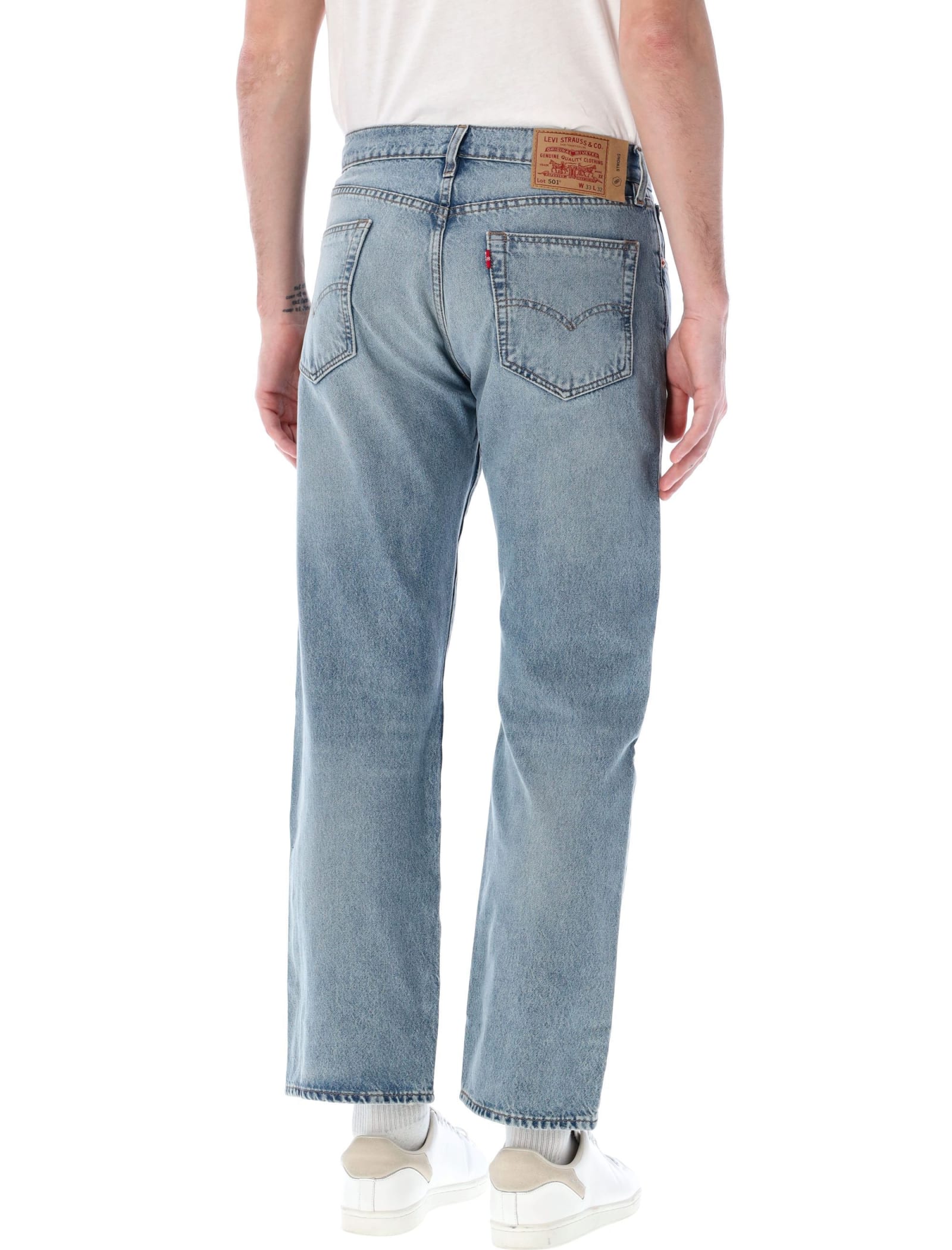 Shop Levi's 501 Original Jeans In Light Blue