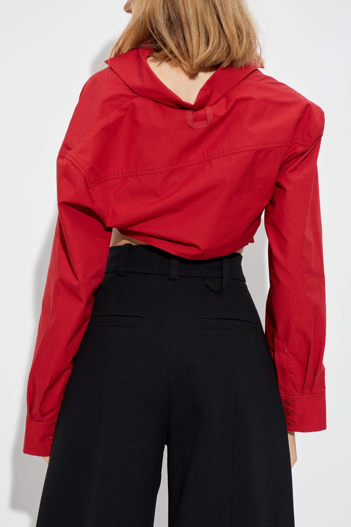 Shop Jacquemus Shirt La Chemise Bahia In Red