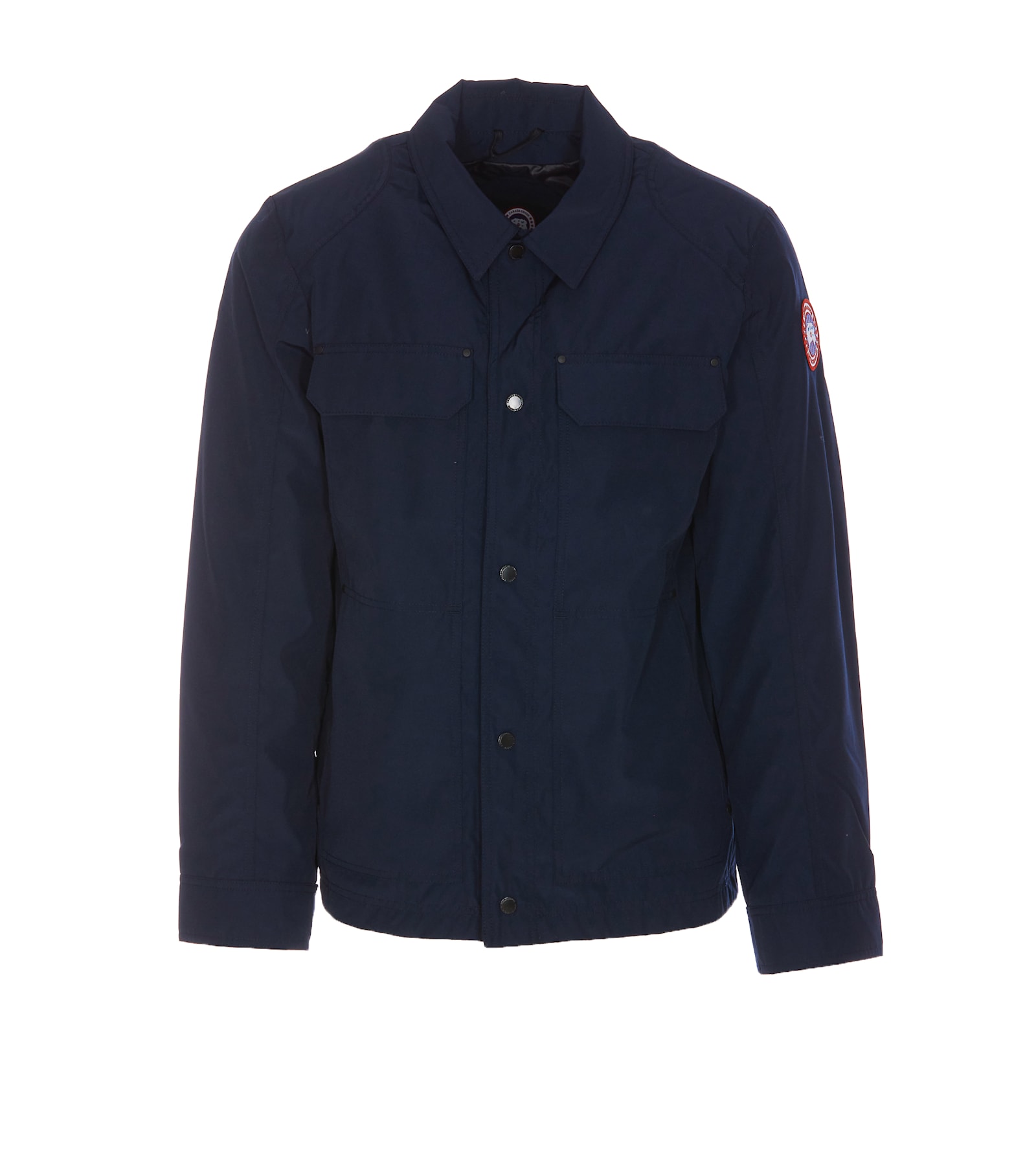 Shop Canada Goose Burnaby Jacket In Blue