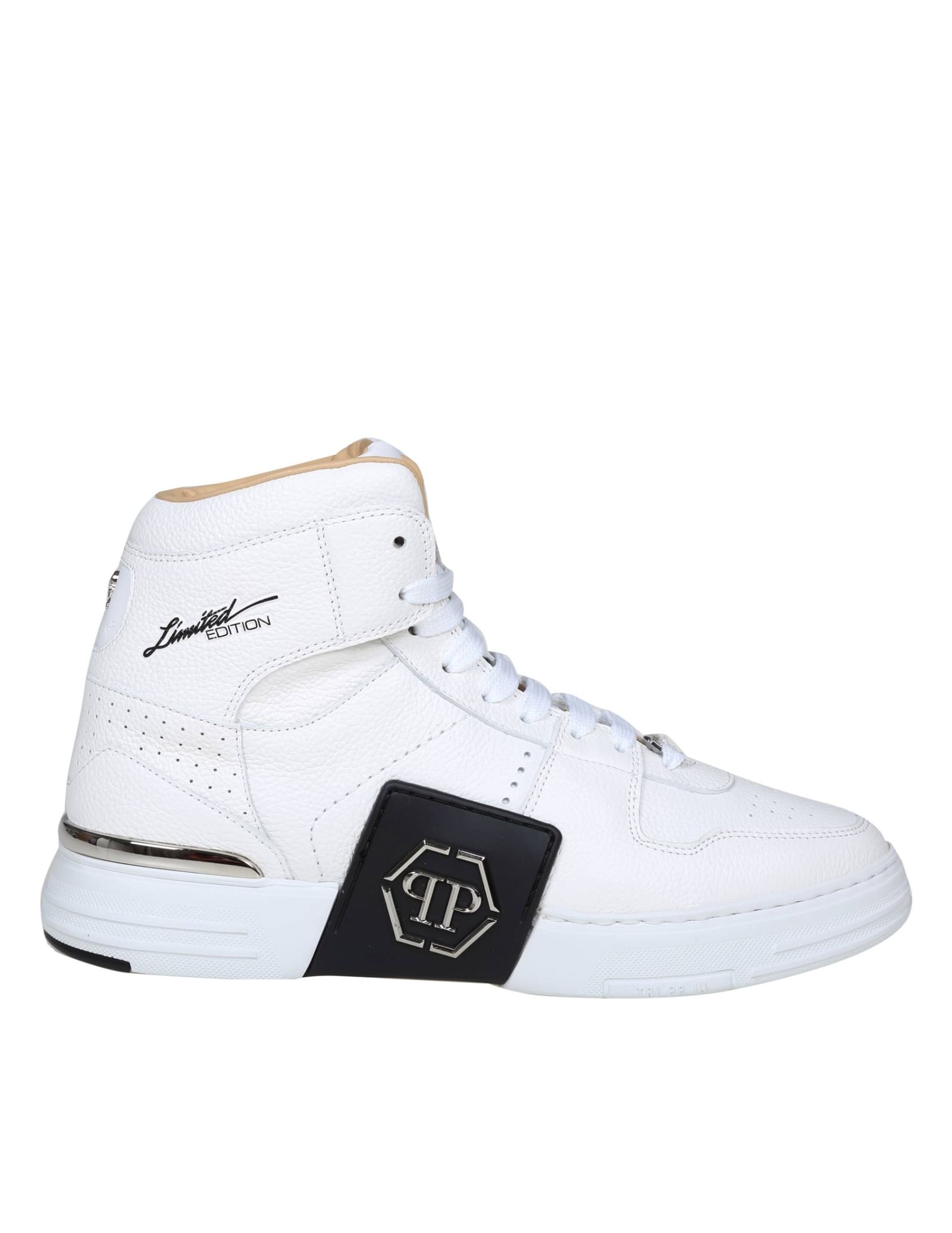 Philipp Plein Sneakers Hexagon In Leather Color White