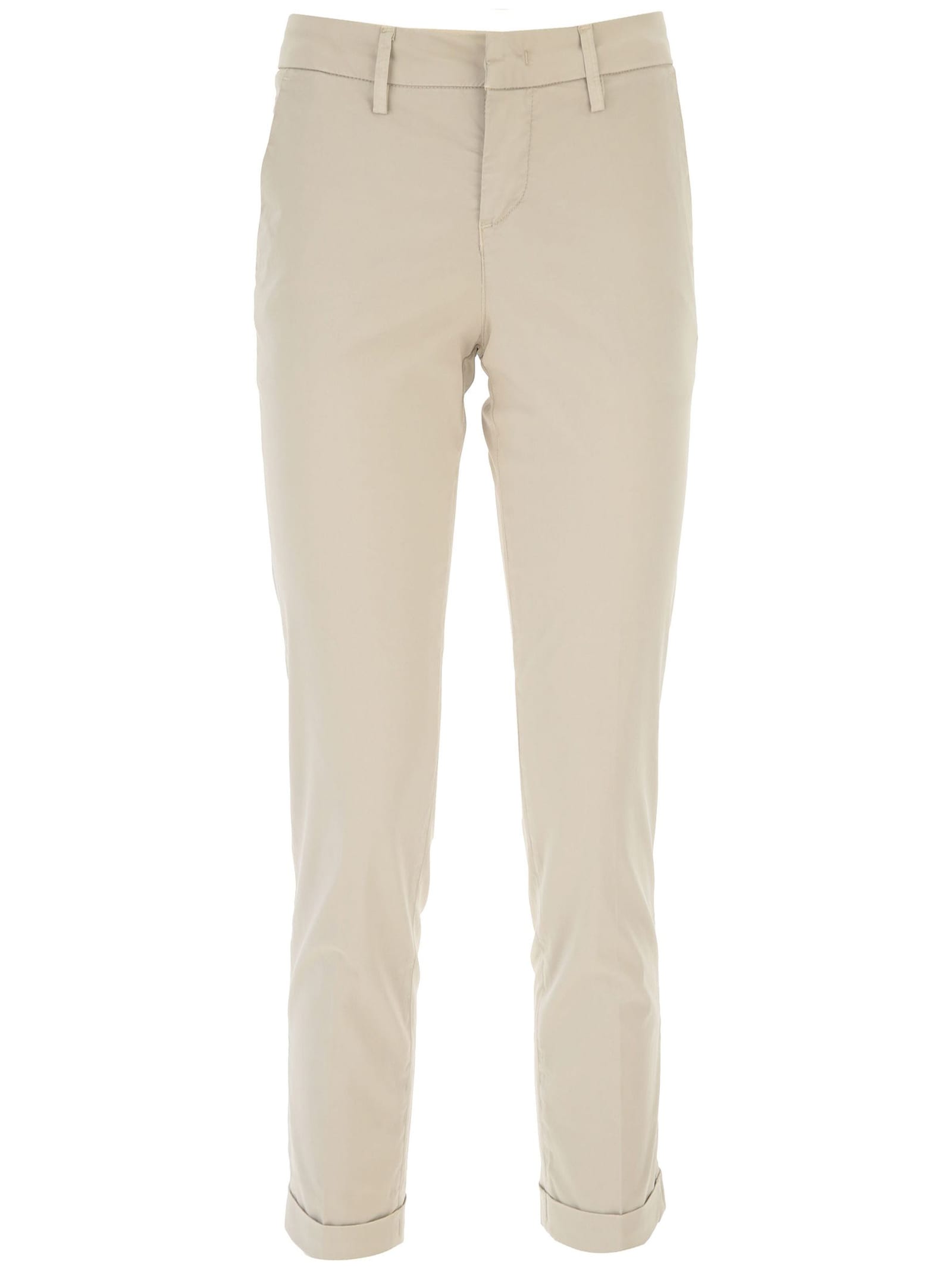 Fay Beige Cotton Chino Trousers