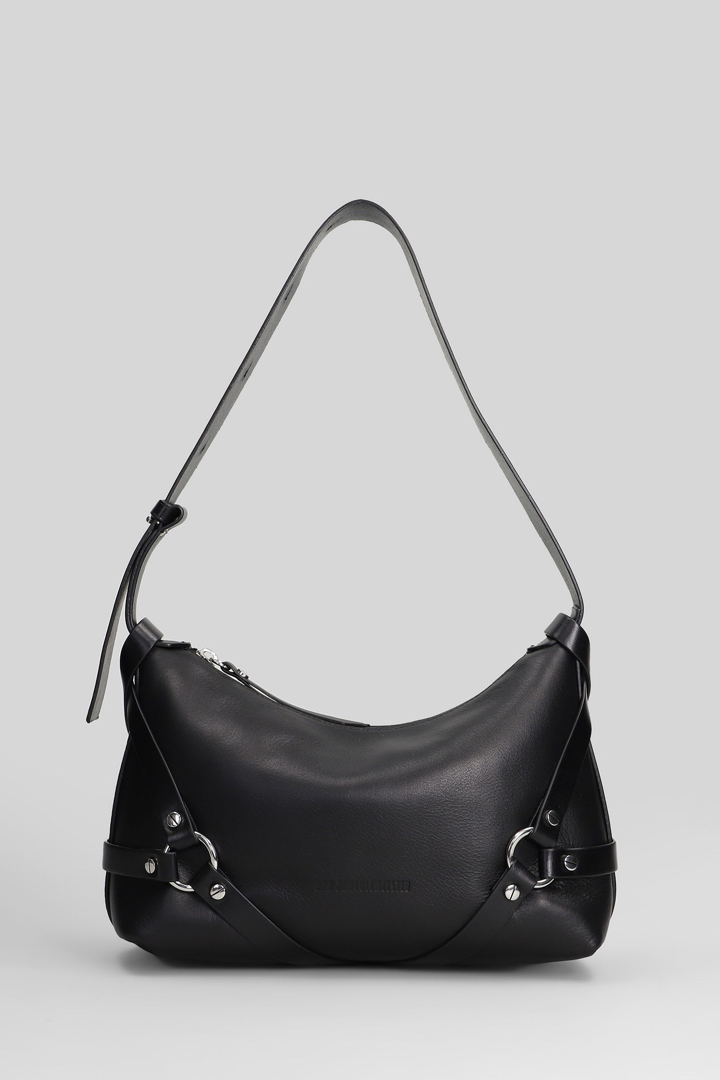 Ann Demeulemeester Tamar Shoulder Bag In Black Leather In Black