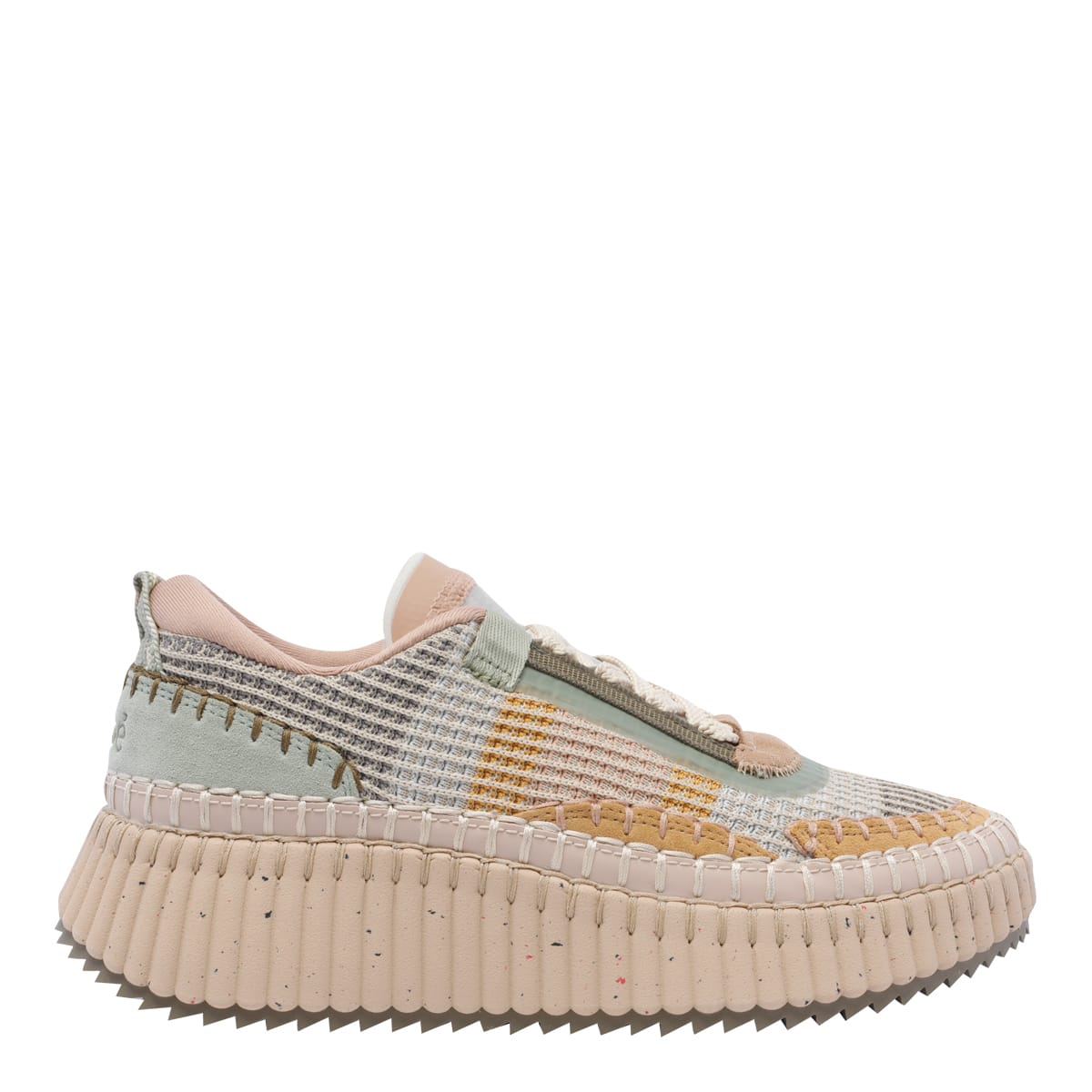 Shop Chloé Nama Sneakers In Multicolour