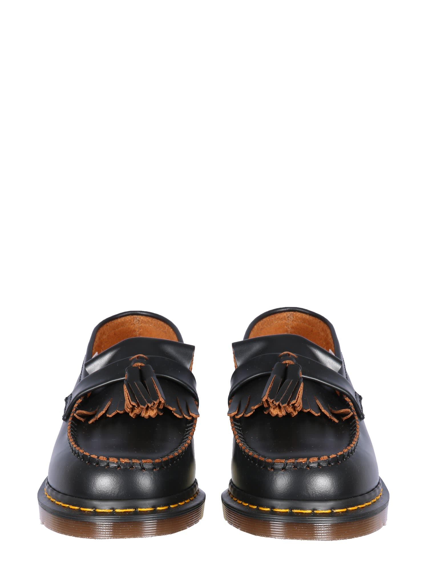 Shop Dr. Martens' Vintage Adrian Loafers In Black Quilon