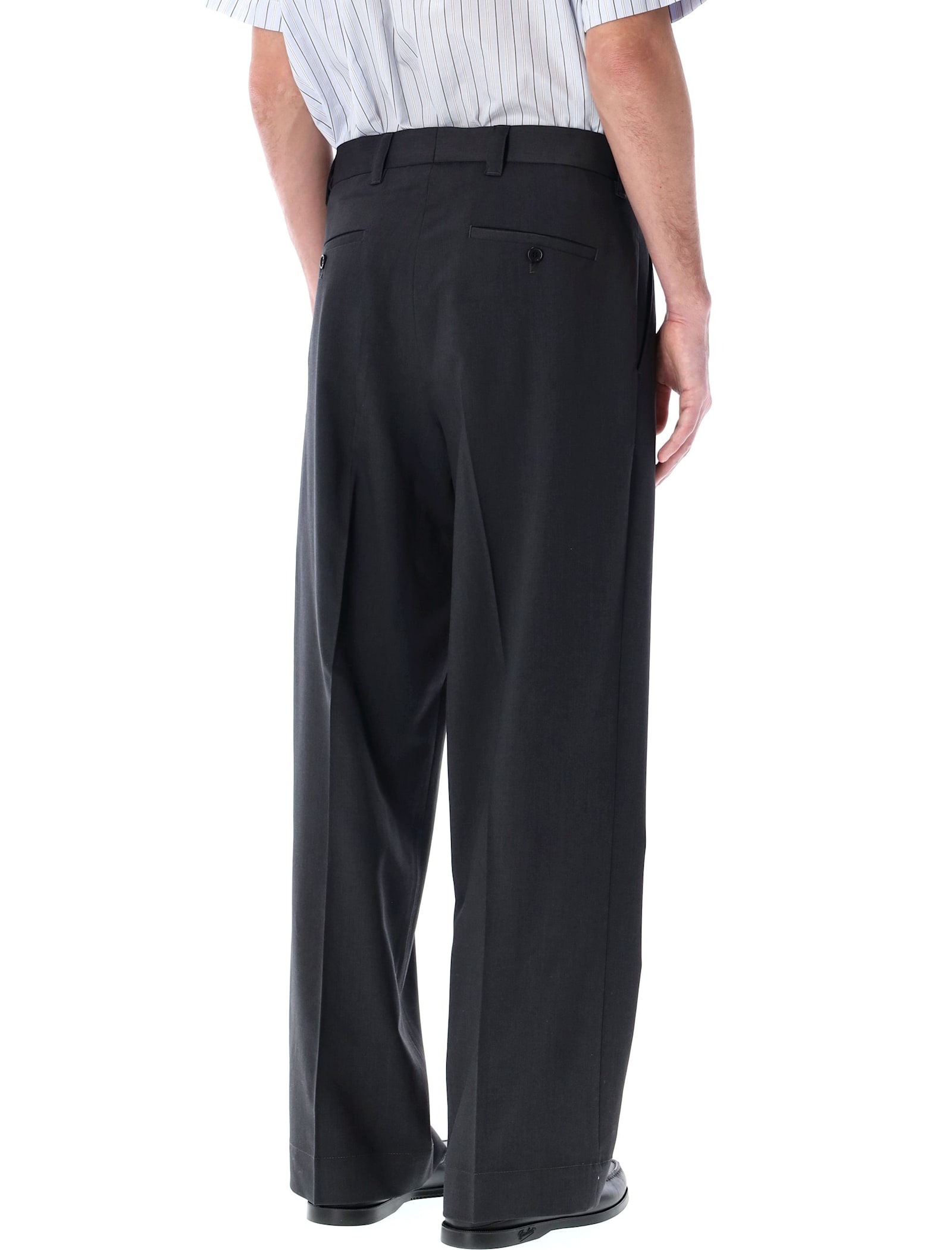 Mfpen Classic Trousers In Dark Grey Wool