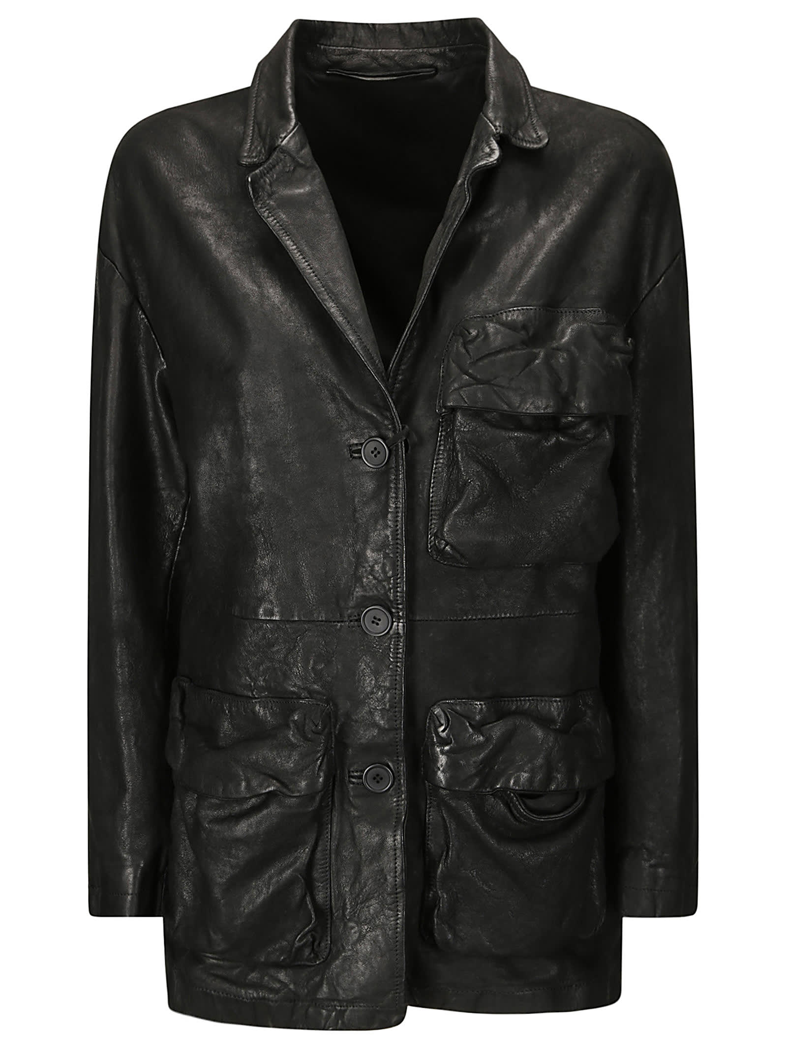 Shop Salvatore Santoro Work Jacket In Black