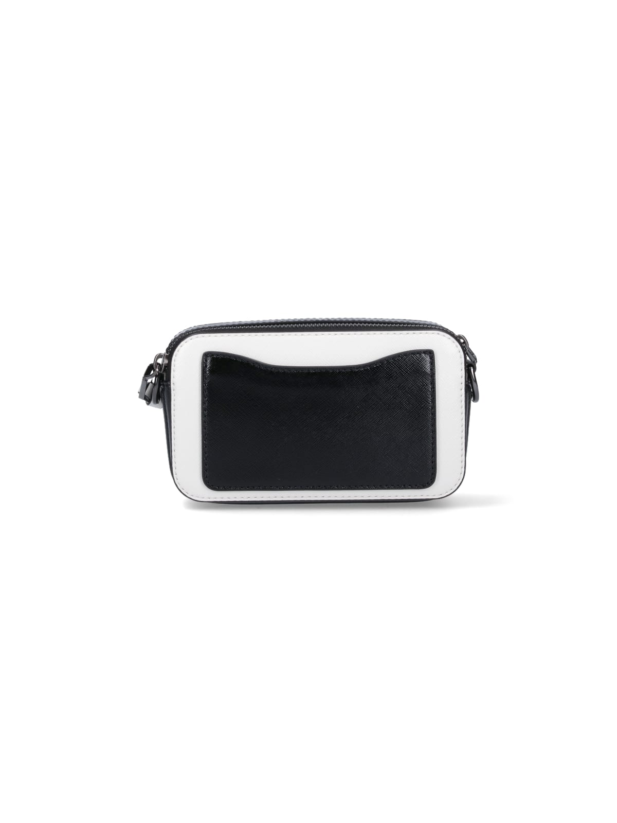 Shop Marc Jacobs The Bi-color Snapshot Crossbody Bag In Black/white