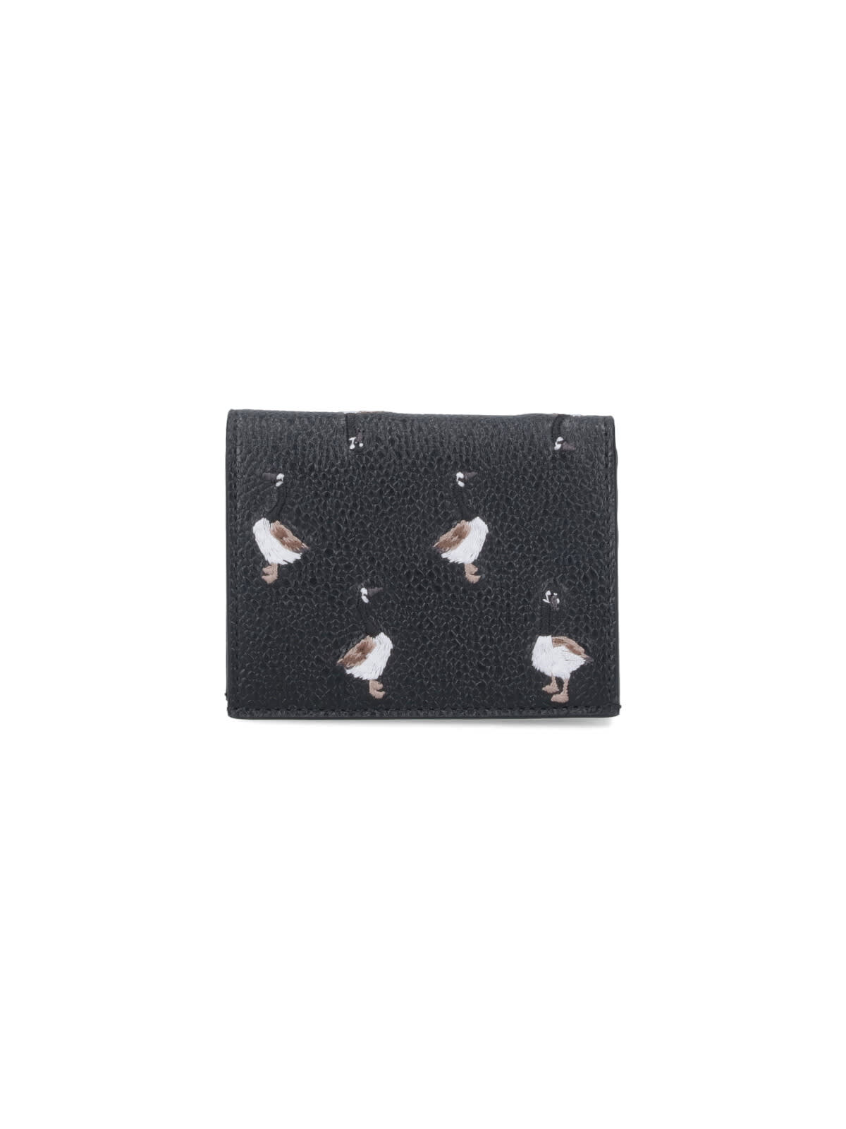 Thom Browne Bi-fold Wallet Goose In Black