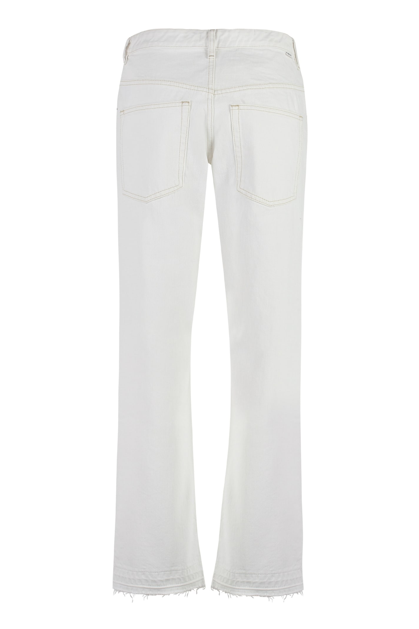 Isabel Marant Étoile Belden 5-pocket Straight-leg Jeans In White