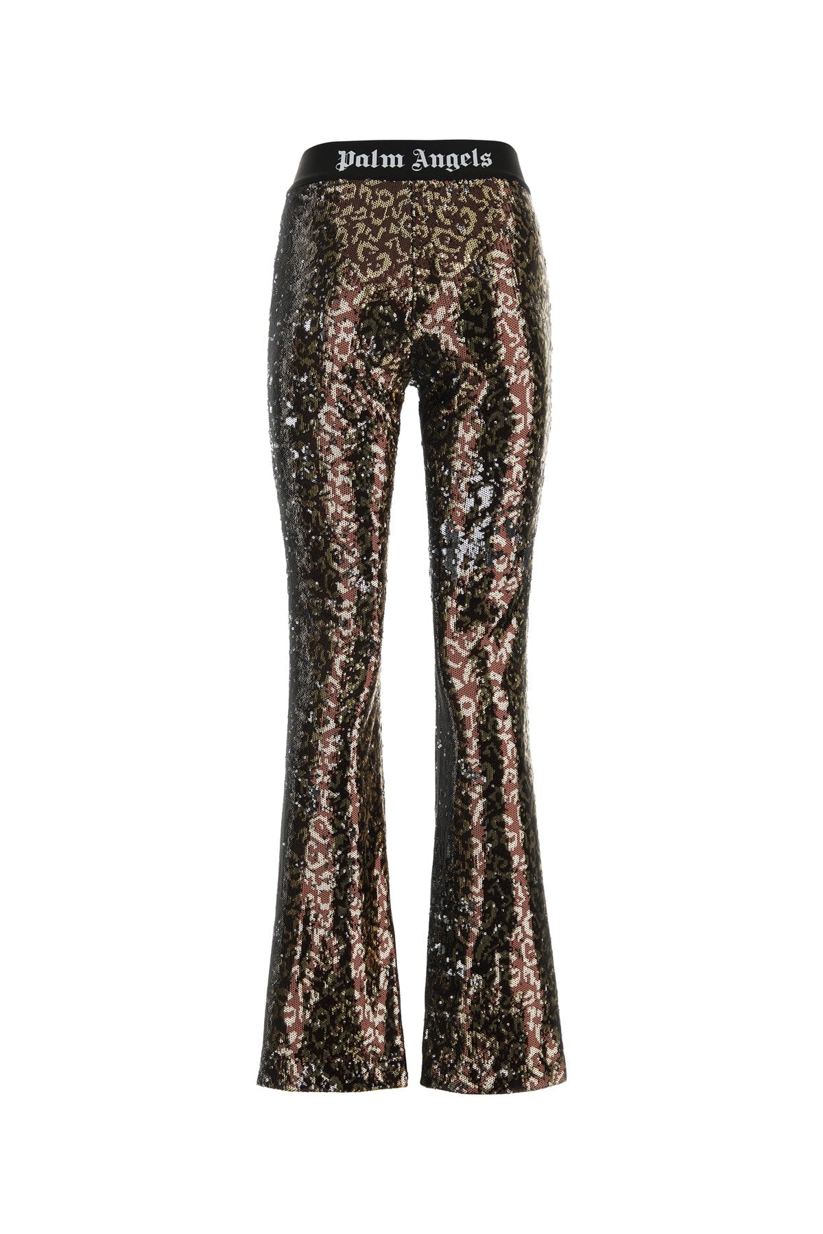 Shop Palm Angels Pantalone In Brownbla