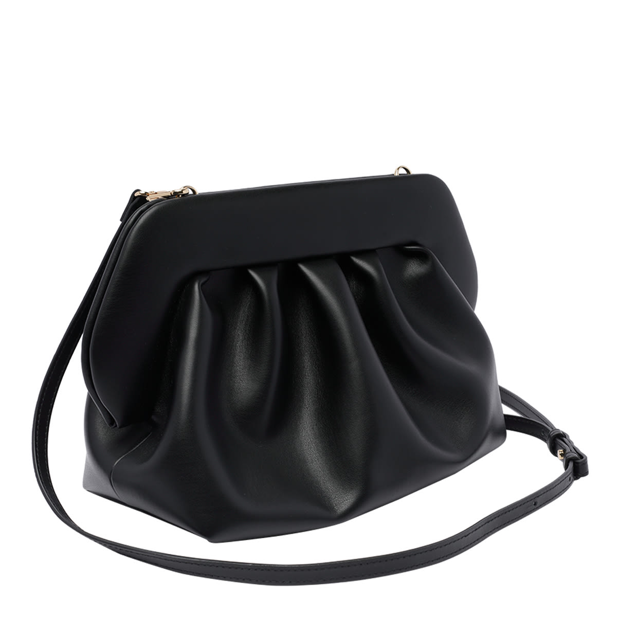 Shop Themoirè Bios Vegan Fabric Handbag In Black