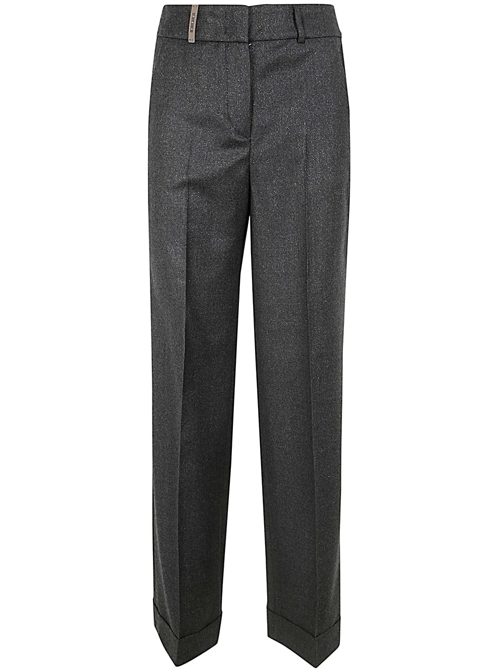 Shop Peserico Trousers In Graphite