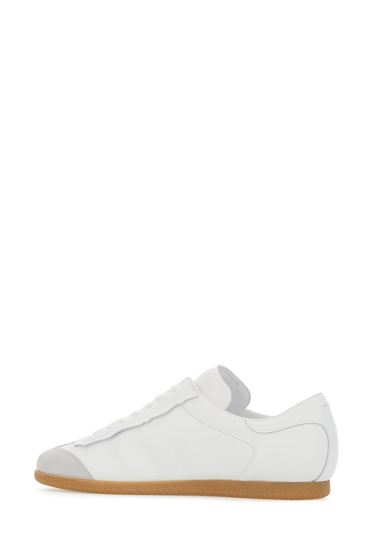 Shop Maison Margiela White Leather Sneakers In T1003