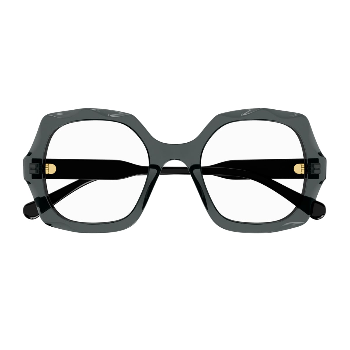 Chloé Ch0228o Linea Chloé 001 Grey Black Transparent Glasses