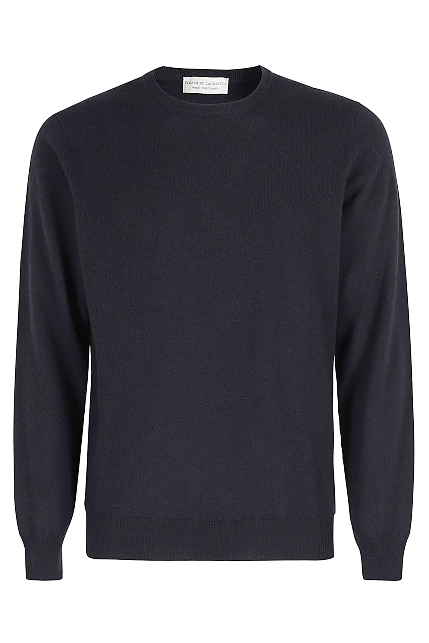 Filippo De Laurentiis Girocollo Raglan Lana Cashmere In Blue