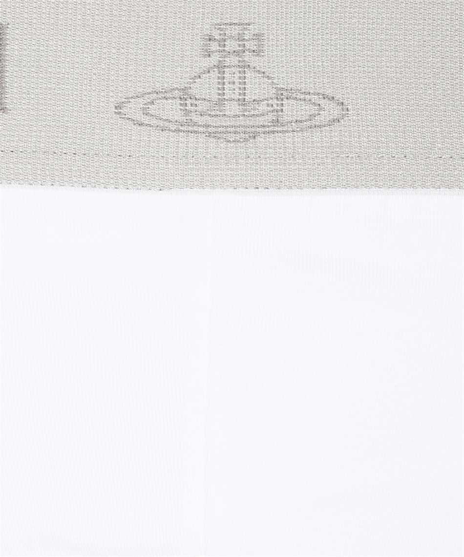 Vivienne Westwood Set Of Two Cotton Briefs With Logoed Elastic Band In White