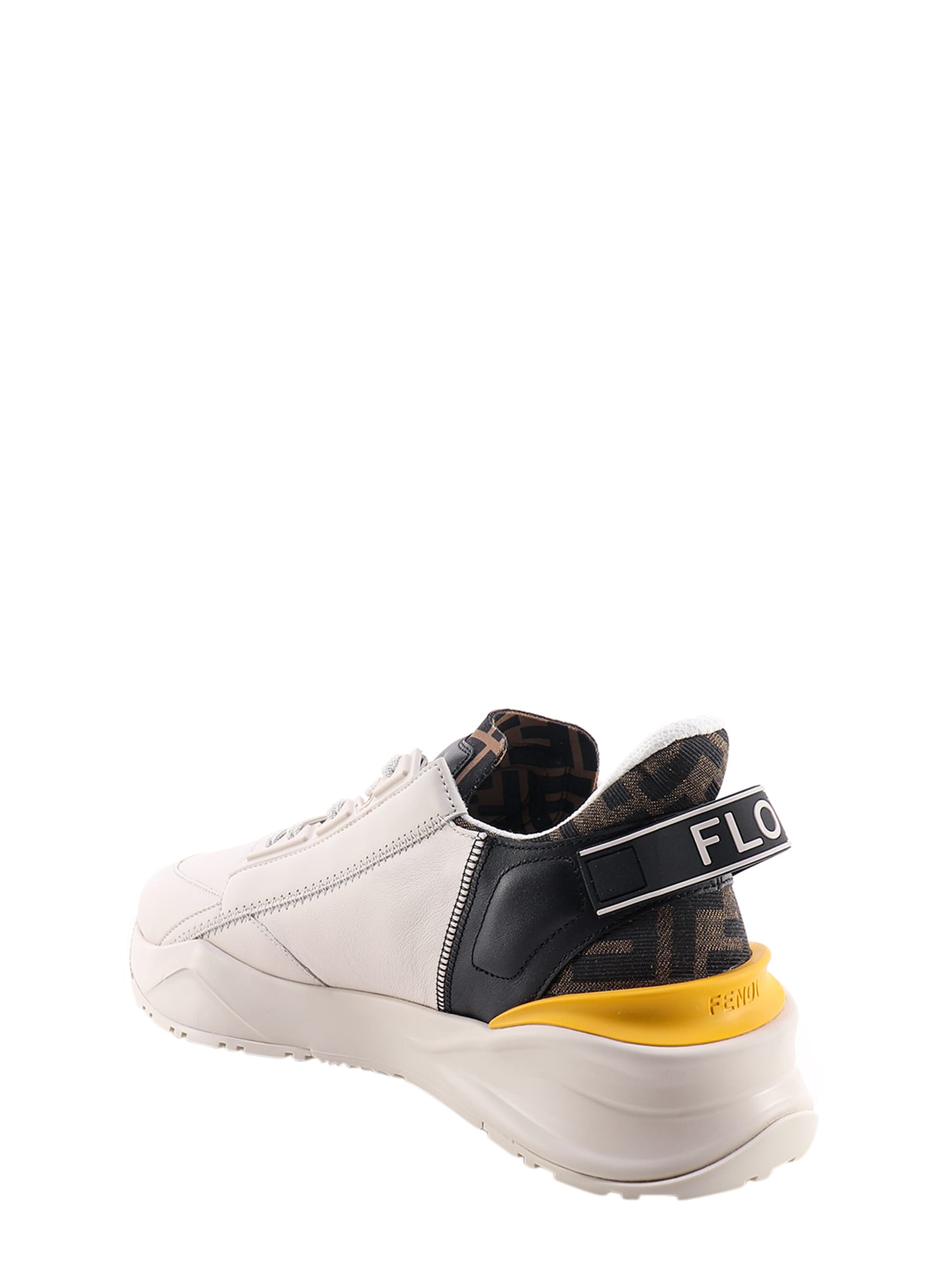 Shop Fendi Flow Sneakers In Bianco