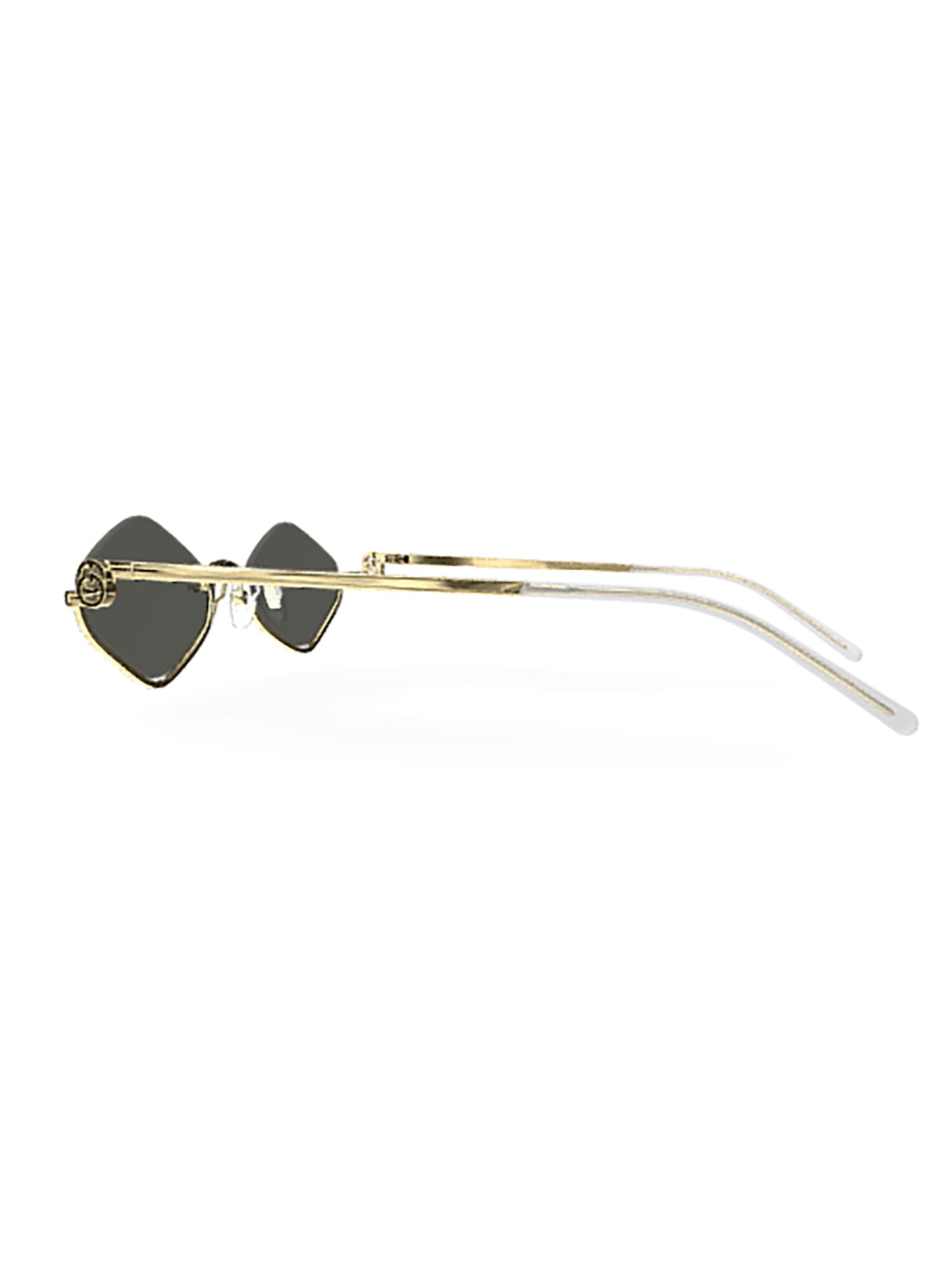 Shop Gucci Gg1604s Sunglasses In Gold Gold Grey