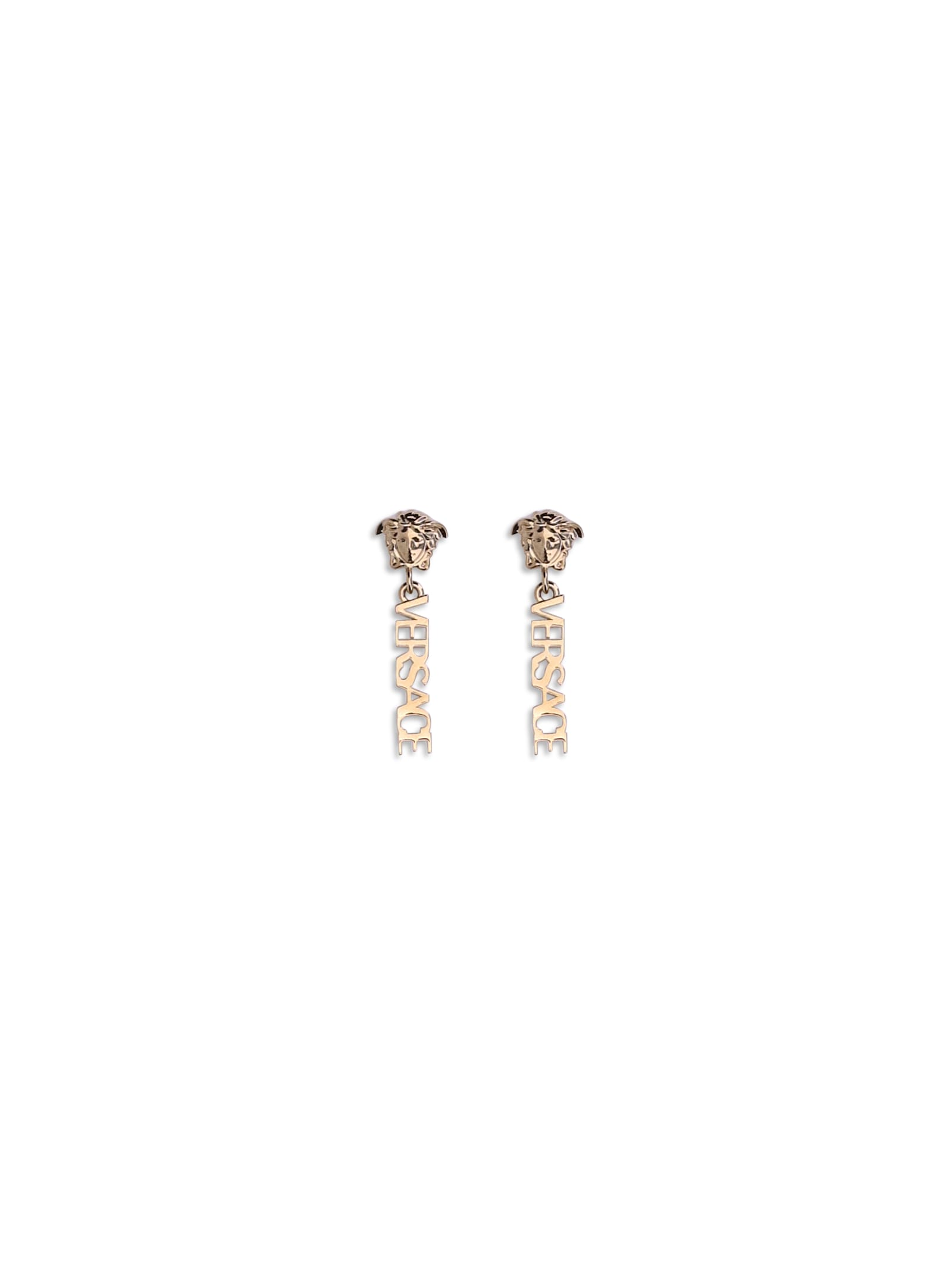 Versace Medusa Earrings In Gold