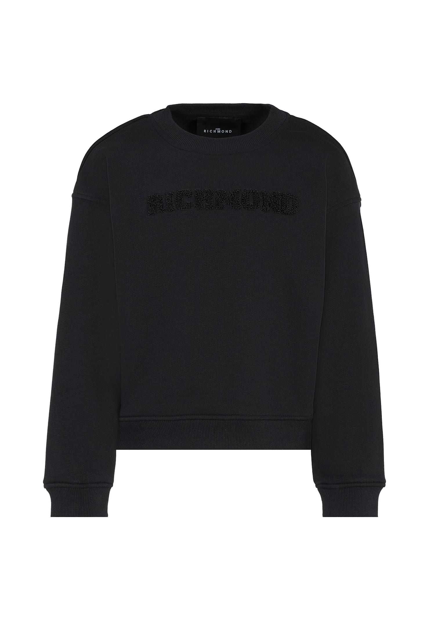 Richmond Black Sweatshirt For Kids With Logo In Black