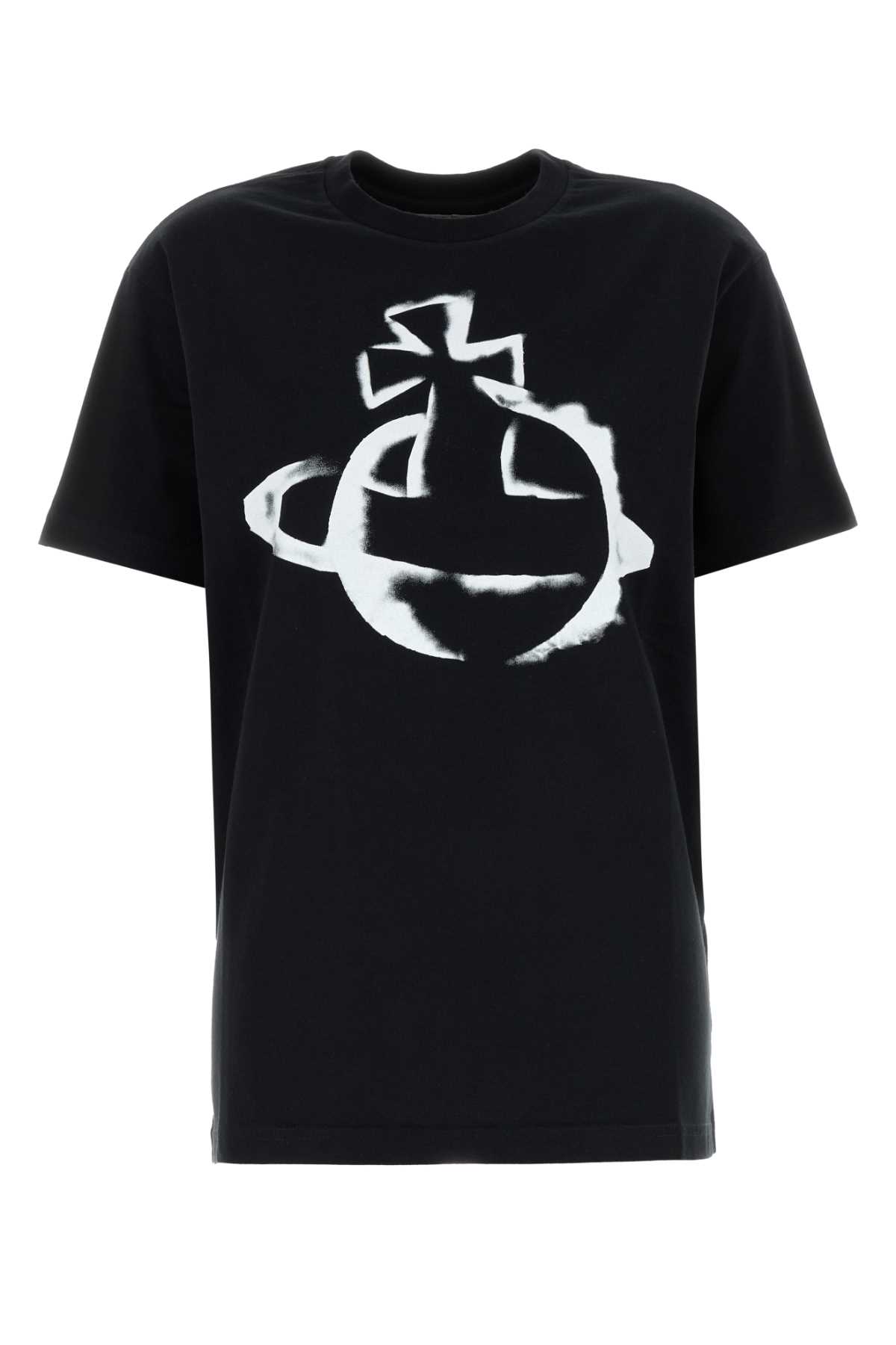 Shop Vivienne Westwood Black Cotton Oversize T-shirt