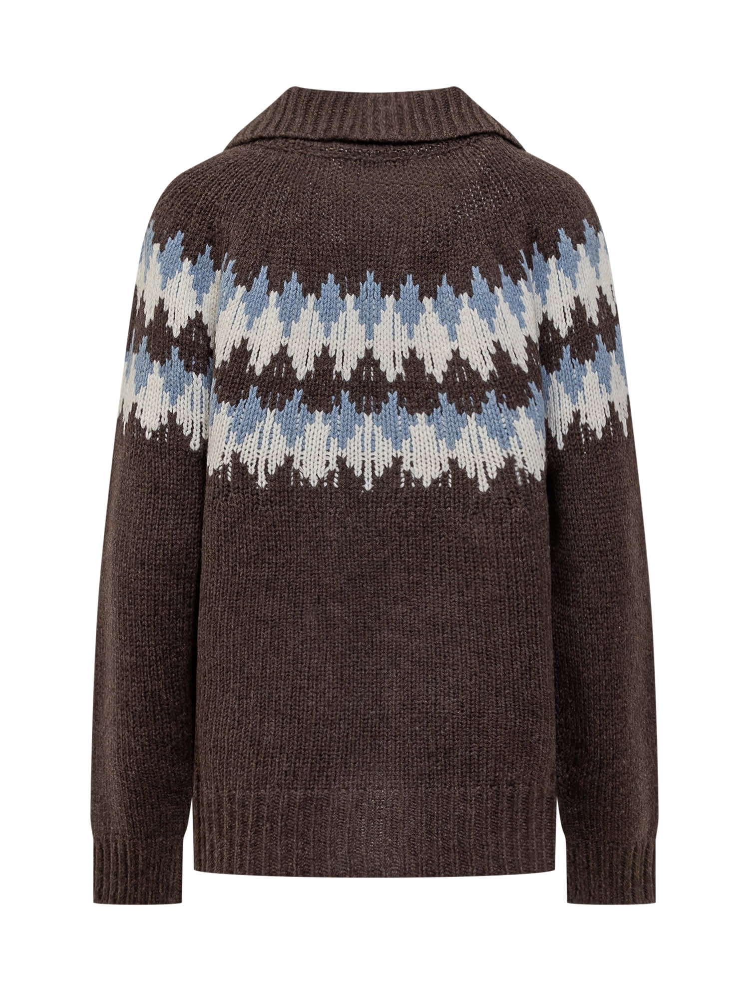 Shop Alanui Cardigan In Caffe/multicolor