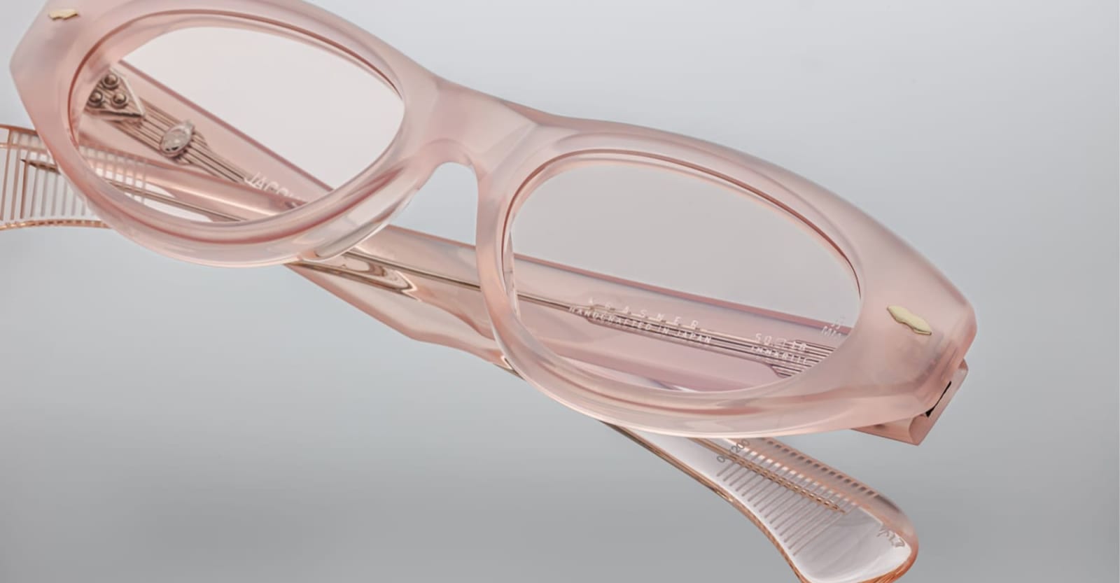 Shop Jacques Marie Mage Krasner - Peach Rx Glasses In Pink