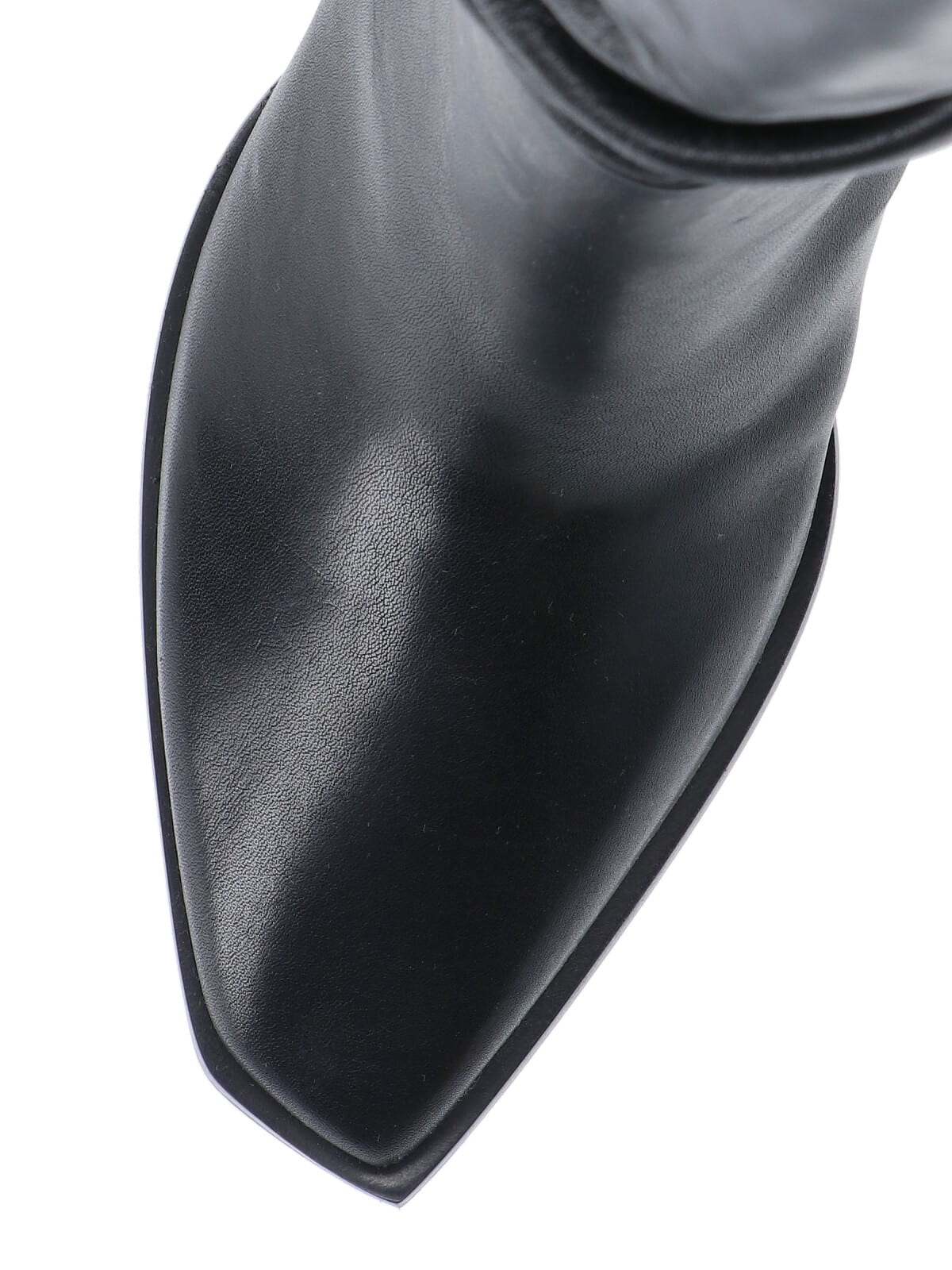 Jimmy Choo Hart 60 High Heels Boots In Black Leather In Black