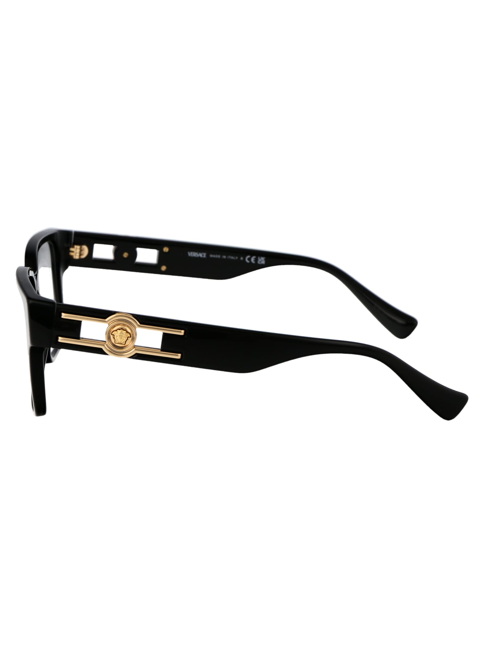 Shop Versace 0ve3346 Glasses In Gb1 Black