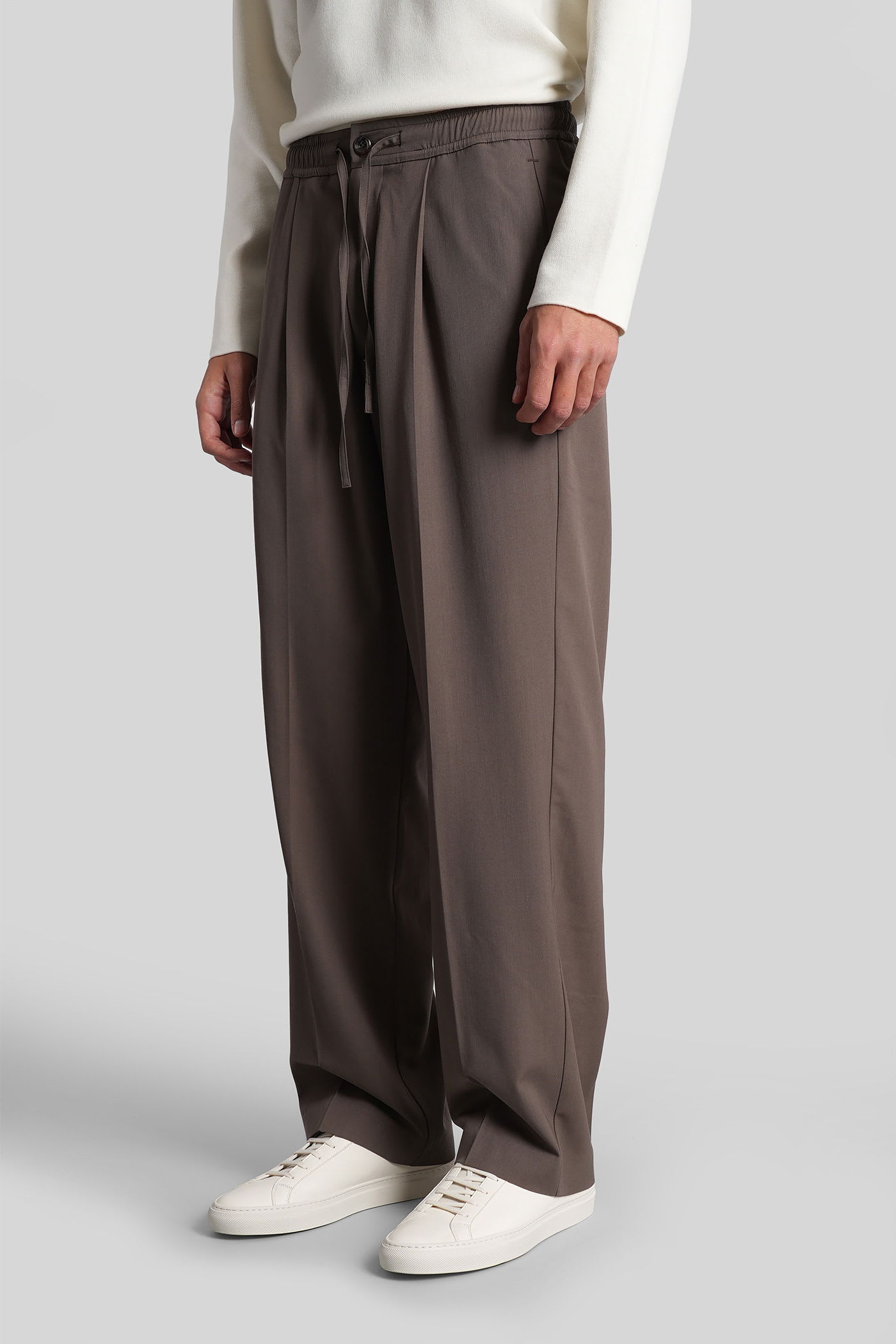 Attachment Pants In Grey Wool In Gray