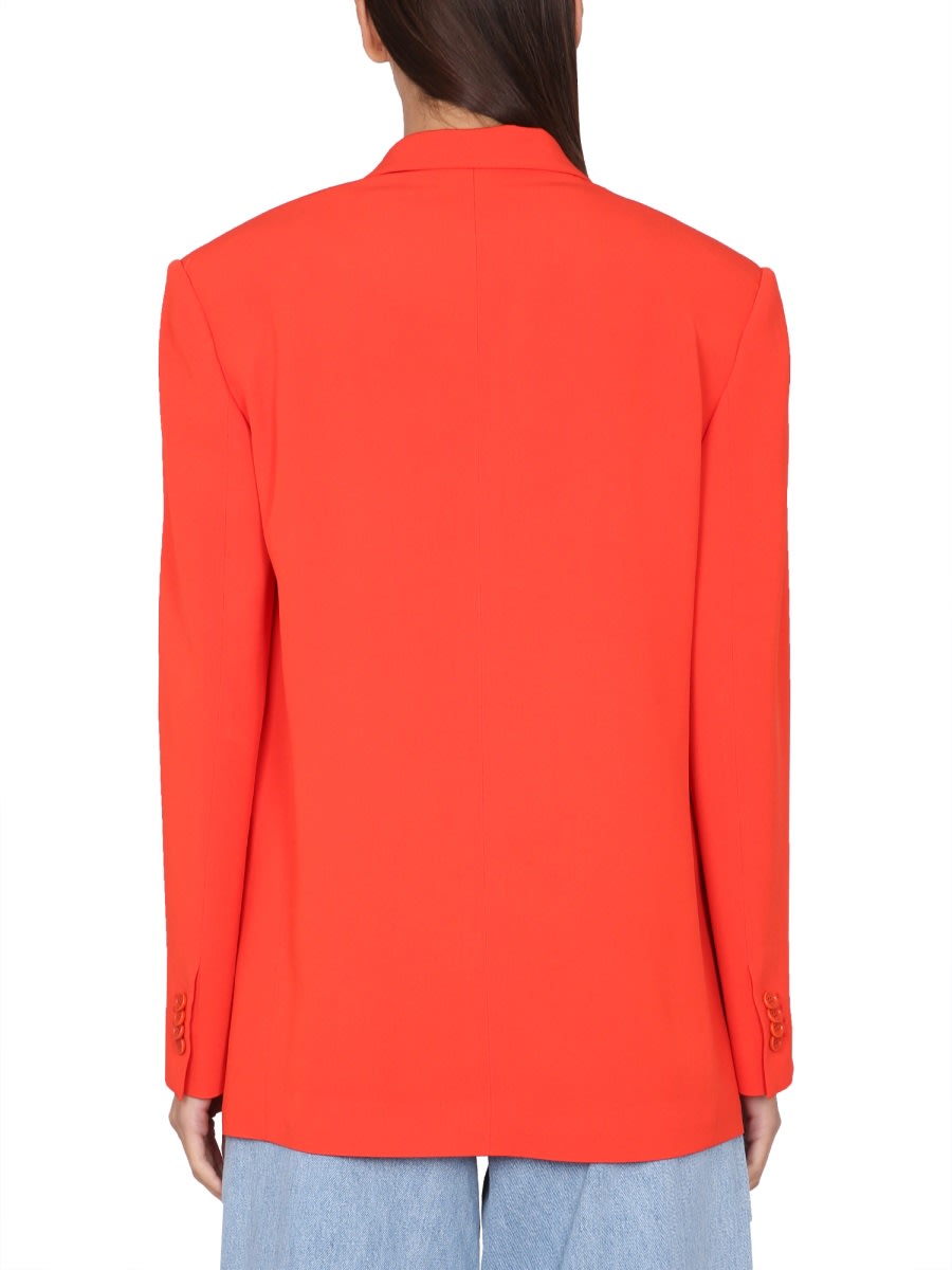 Shop Aspesi Single-breasted Blazer In Orange